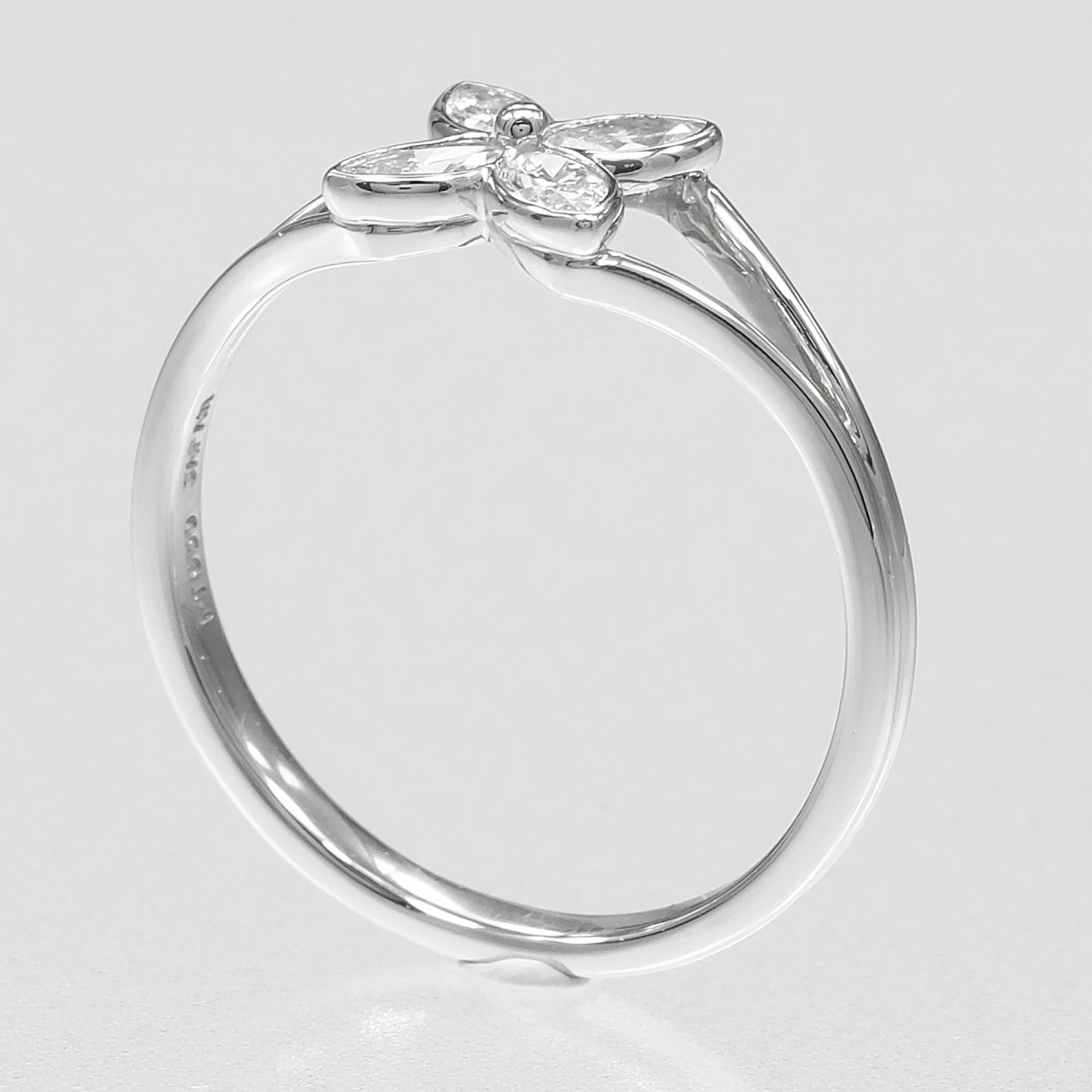 Tiffany Silver Platinum 950 Band Ring (Pre-Owned)
