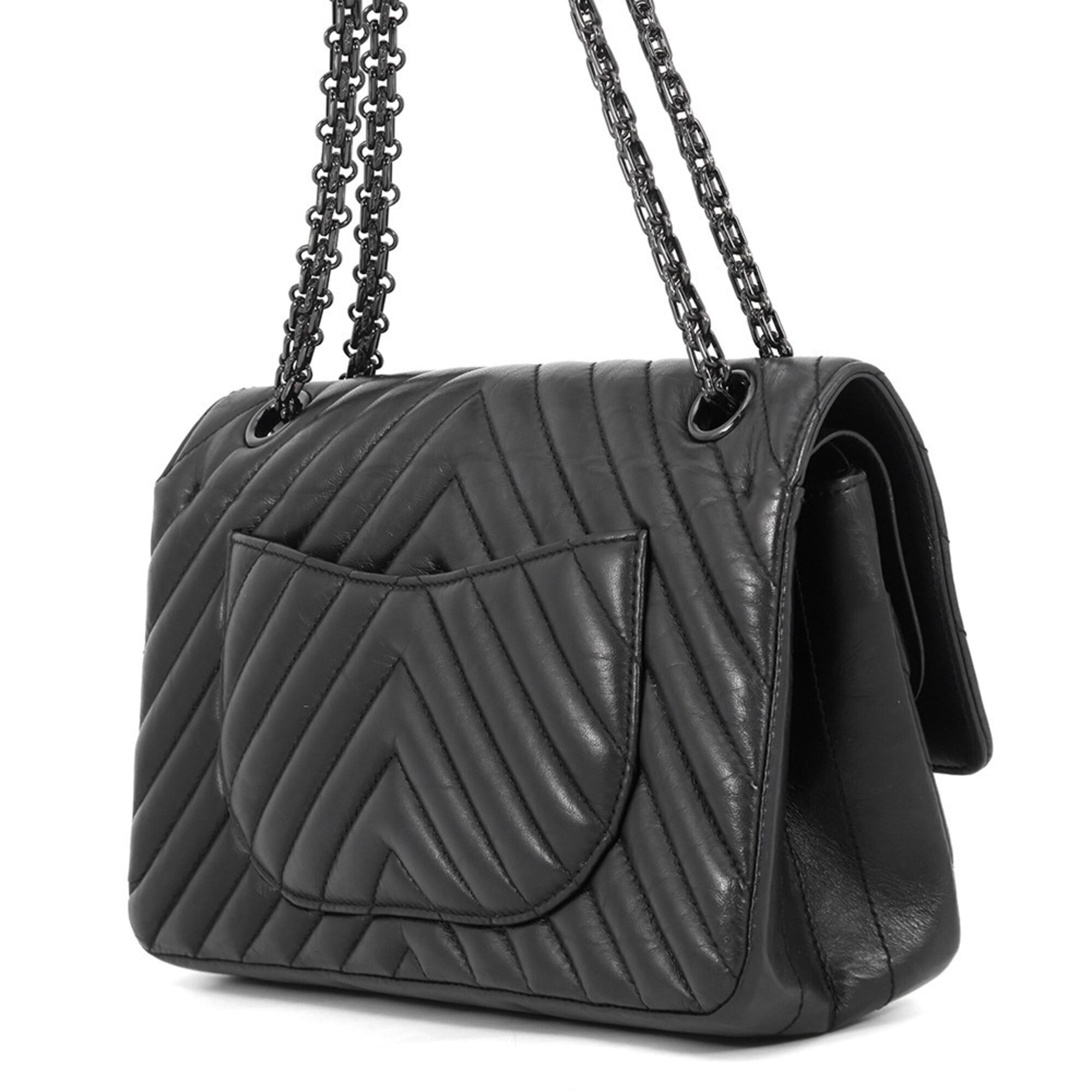 Chanel Black Handbag Shoulder Bag (Pre-Owned)