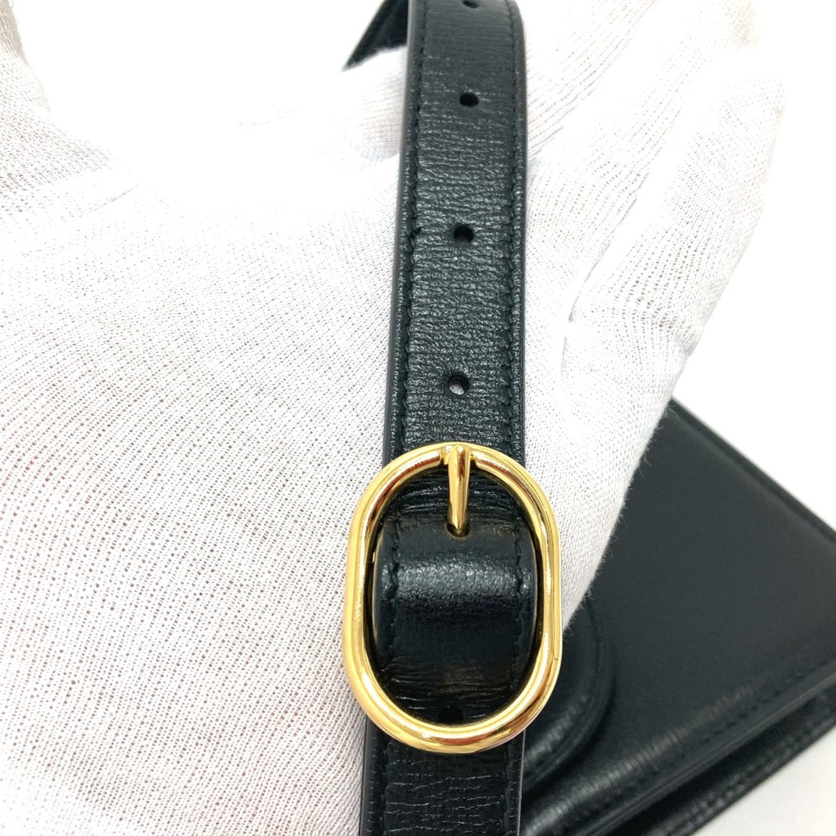Gucci Black Leather Shoulder Bag (Pre-Owned)