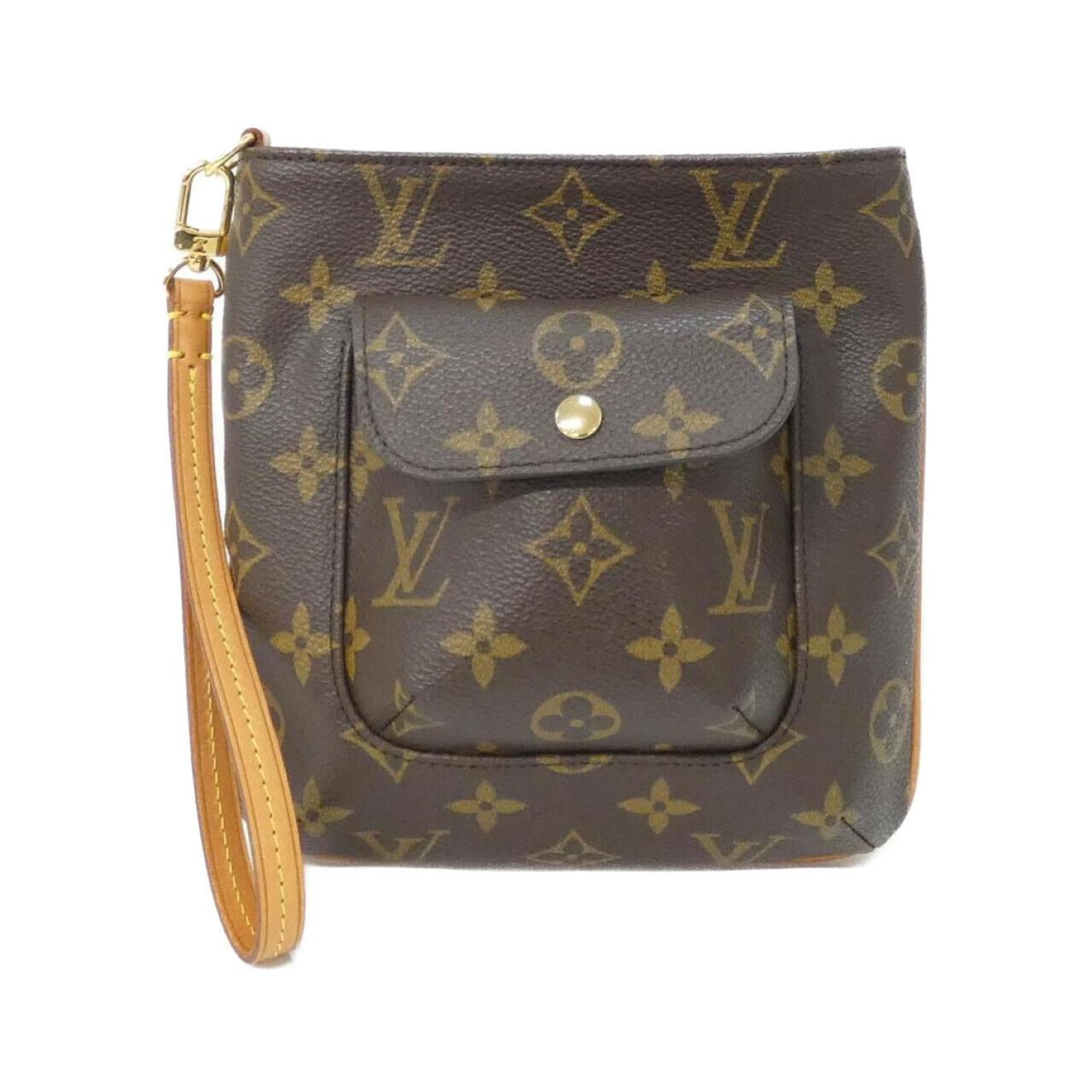 Louis Vuitton Marron Coated Canvas Handbag (Pre-Owned)