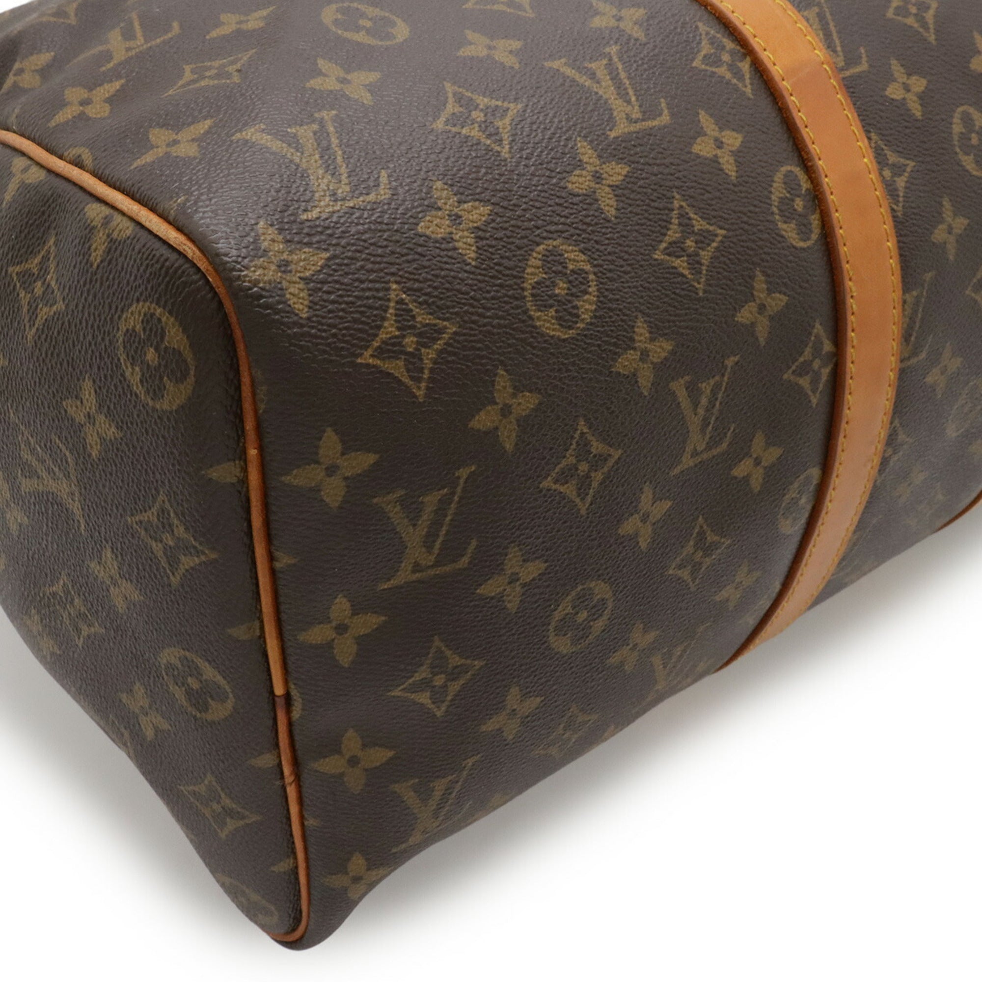 Louis Vuitton Brown Pvc Boston Bag Handbag (Pre-Owned)