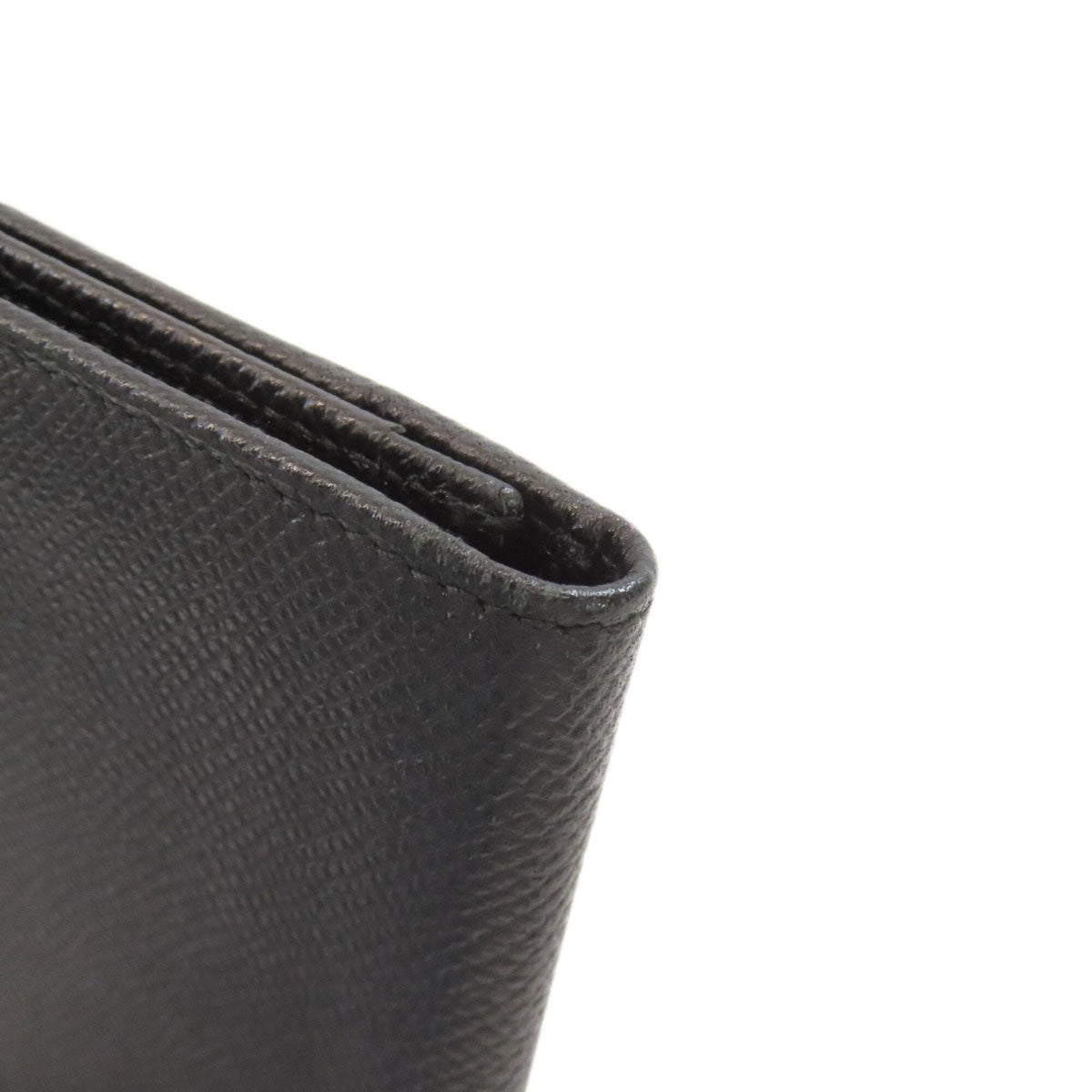 Bvlgari Black Leather Long Wallet (Bi-Fold) (Pre-Owned)