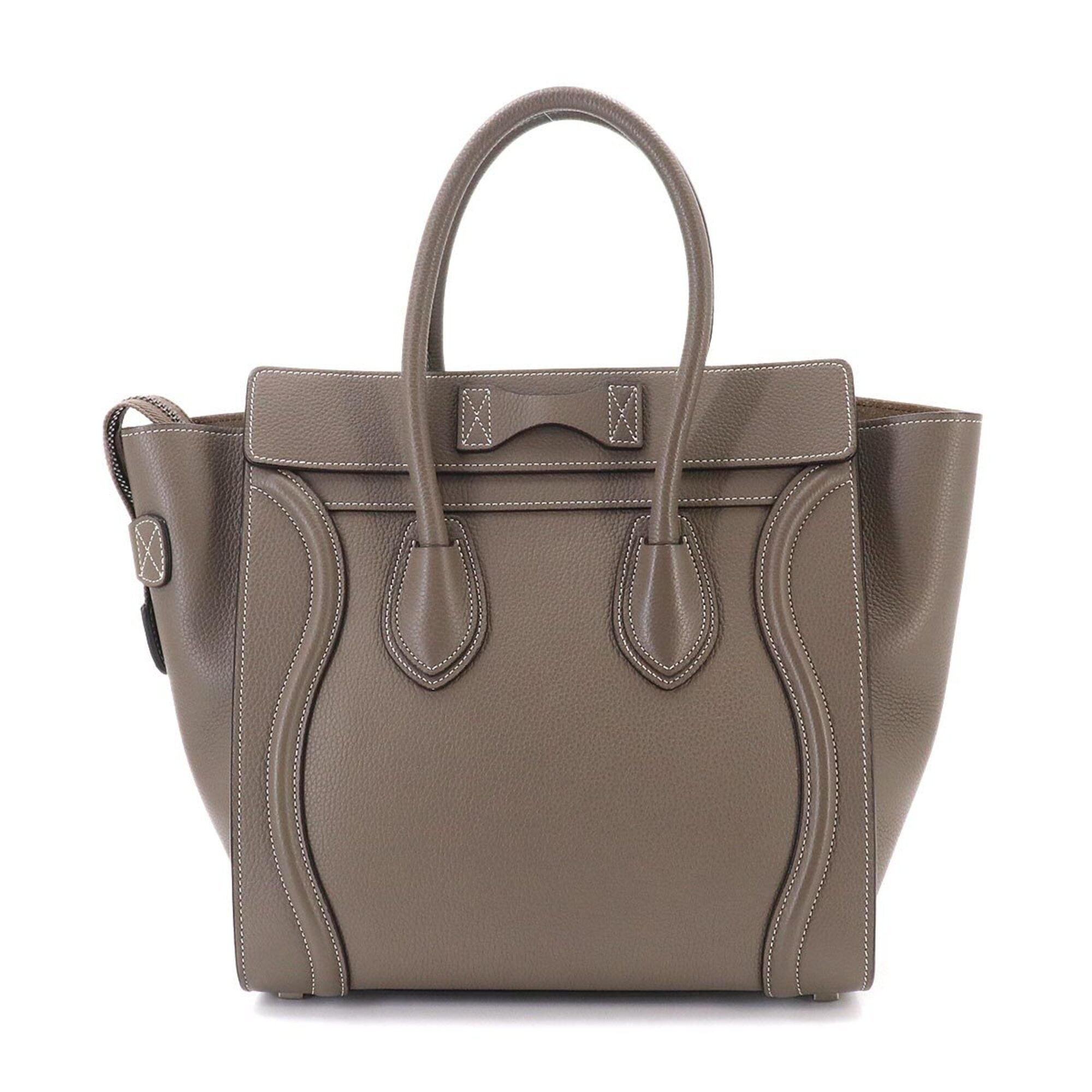 Celine Gray Leather Handbag (Pre-Owned)