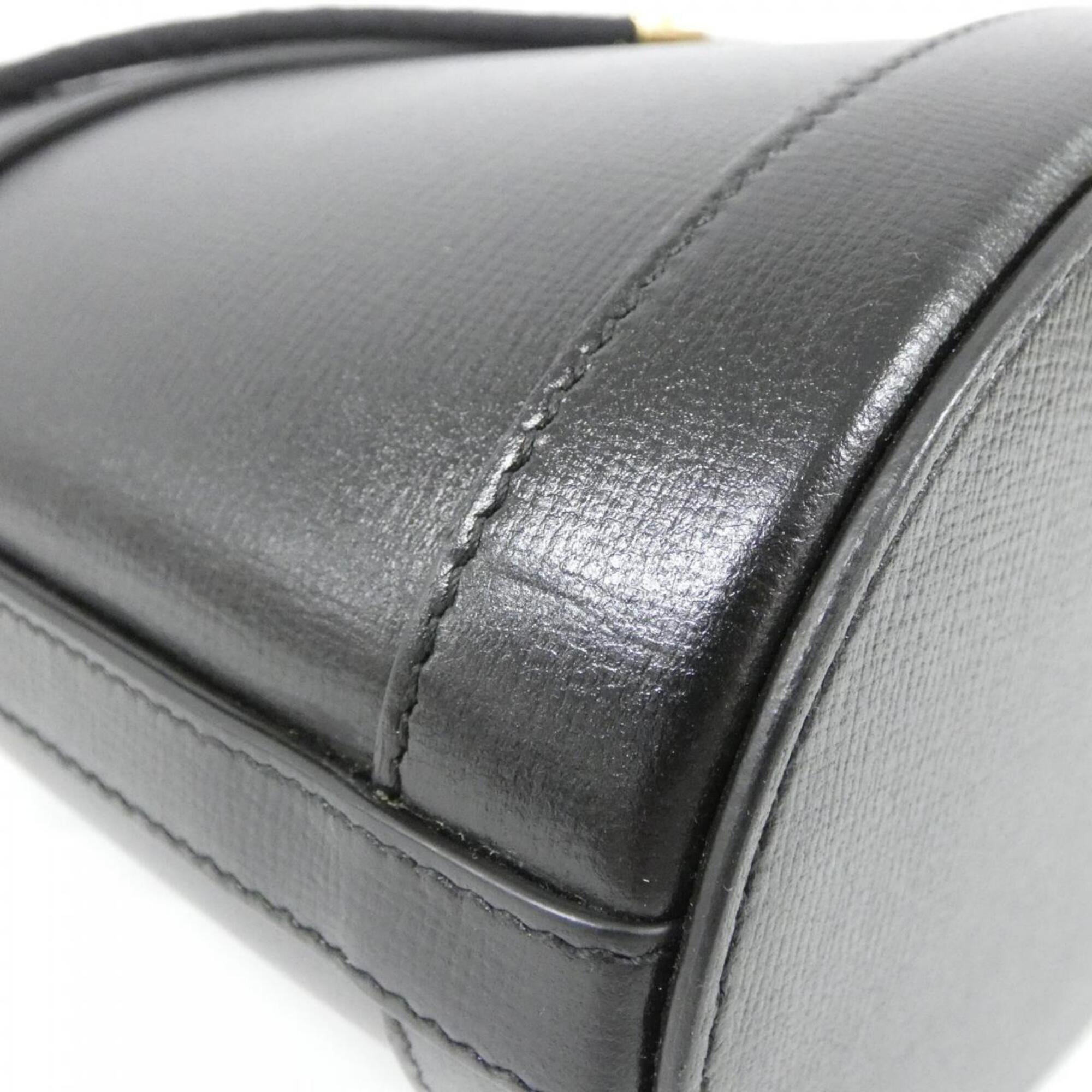 Gucci Black Leather Shoulder Bag (Pre-Owned)