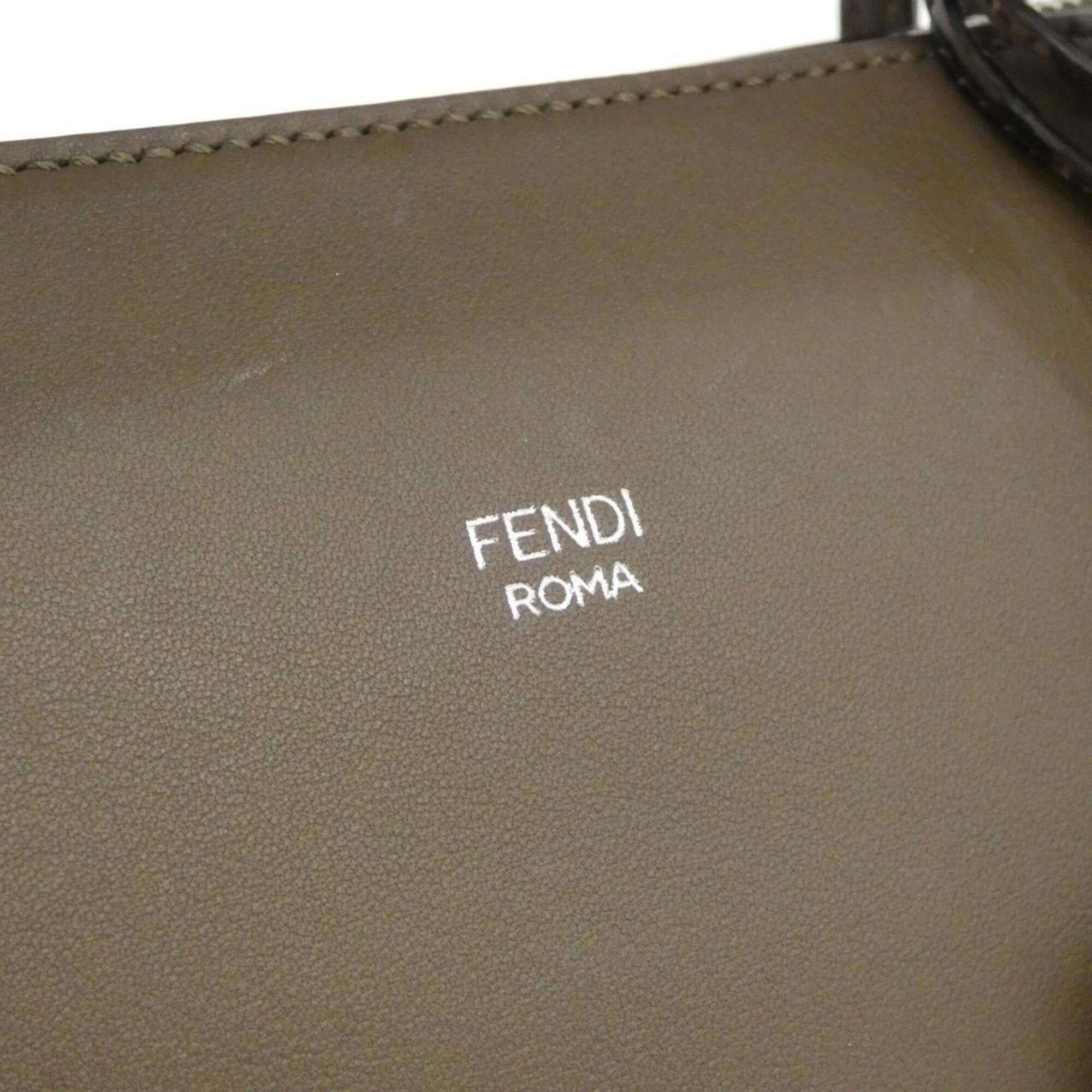 Fendi Brown Leather Handbag (Pre-Owned)