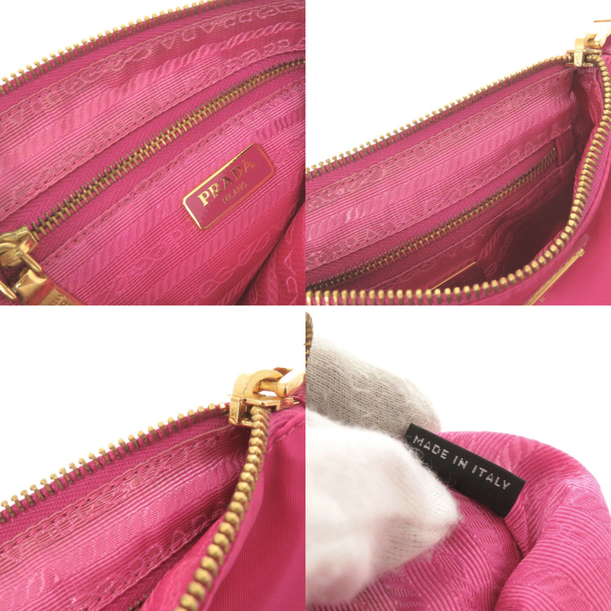 Prada Pink Nylon Pouch (Pre-Owned)