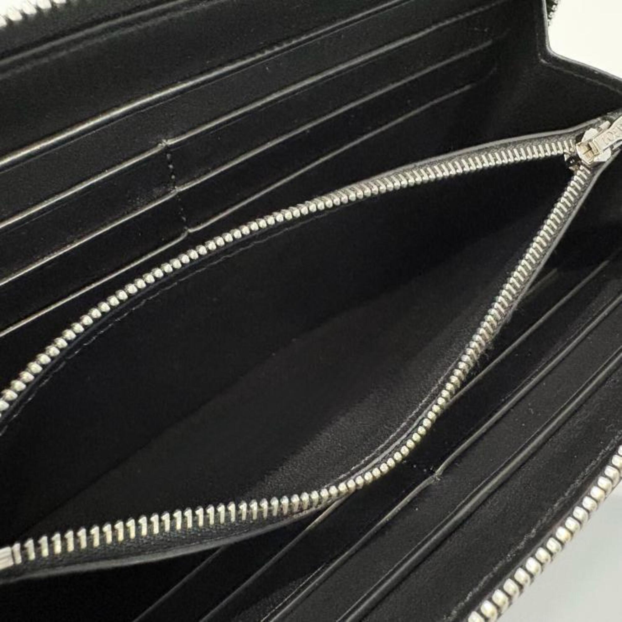 Loewe Black Leather Long Wallet (Bi-Fold) (Pre-Owned)