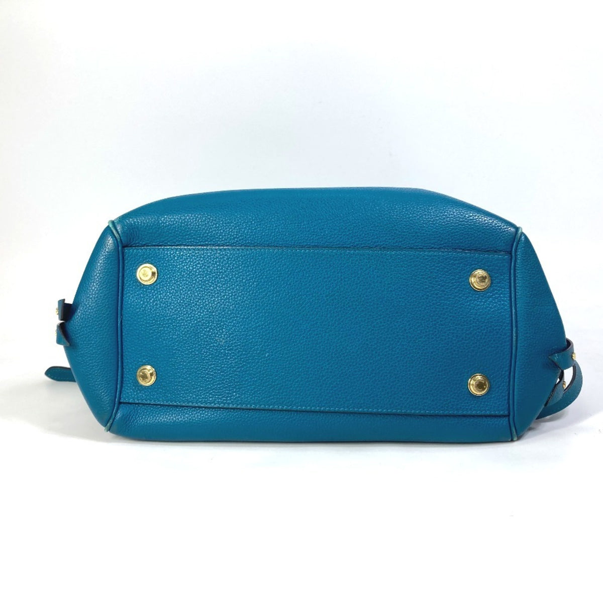 Louis Vuitton Blue Leather Handbag Shoulder Bag Tote Bag (Pre-Owned)