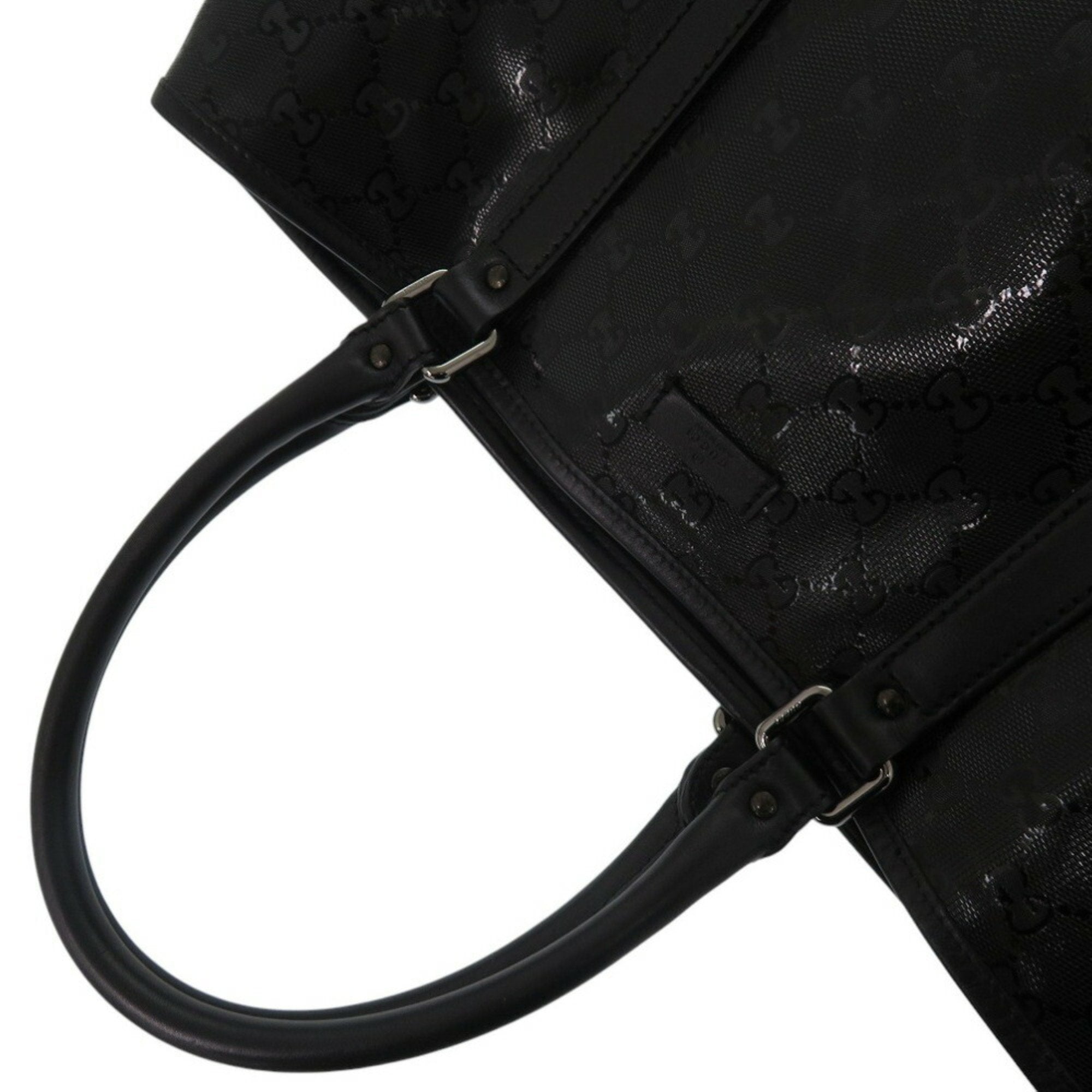 Gucci Black Pvc Tote Bag (Pre-Owned)