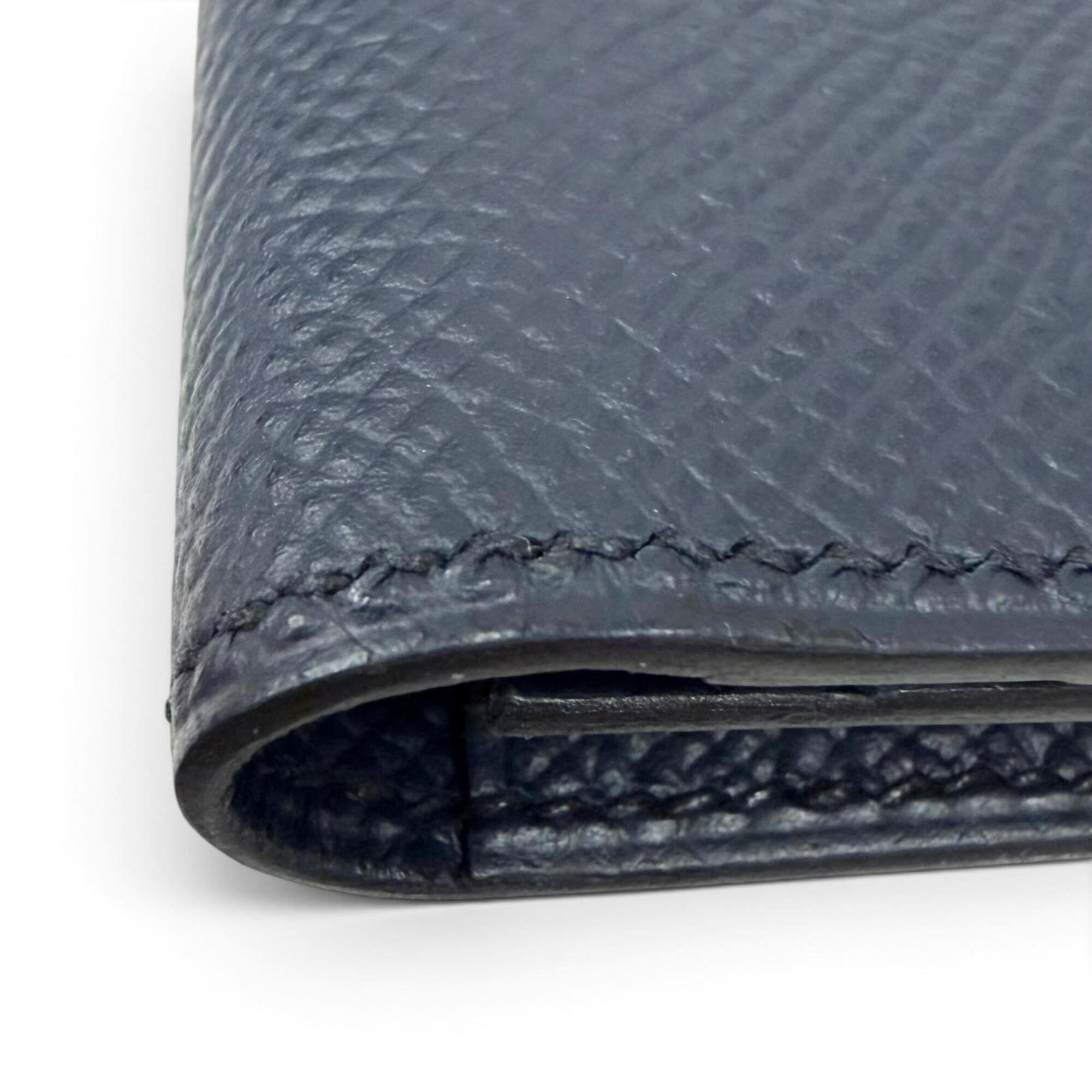 Hermes Navy Epsom Leather Wallet (Bi-Fold) (Pre-Owned)