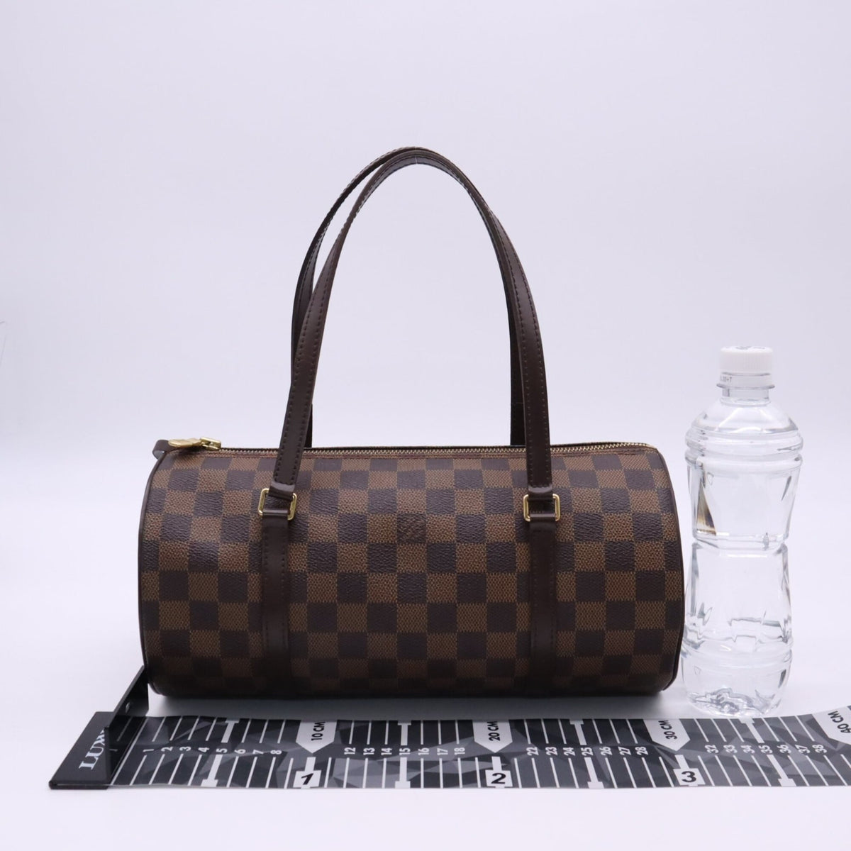 Louis Vuitton Damier Beige Brown Coated Canvas Leather Handbag (Pre-Owned)