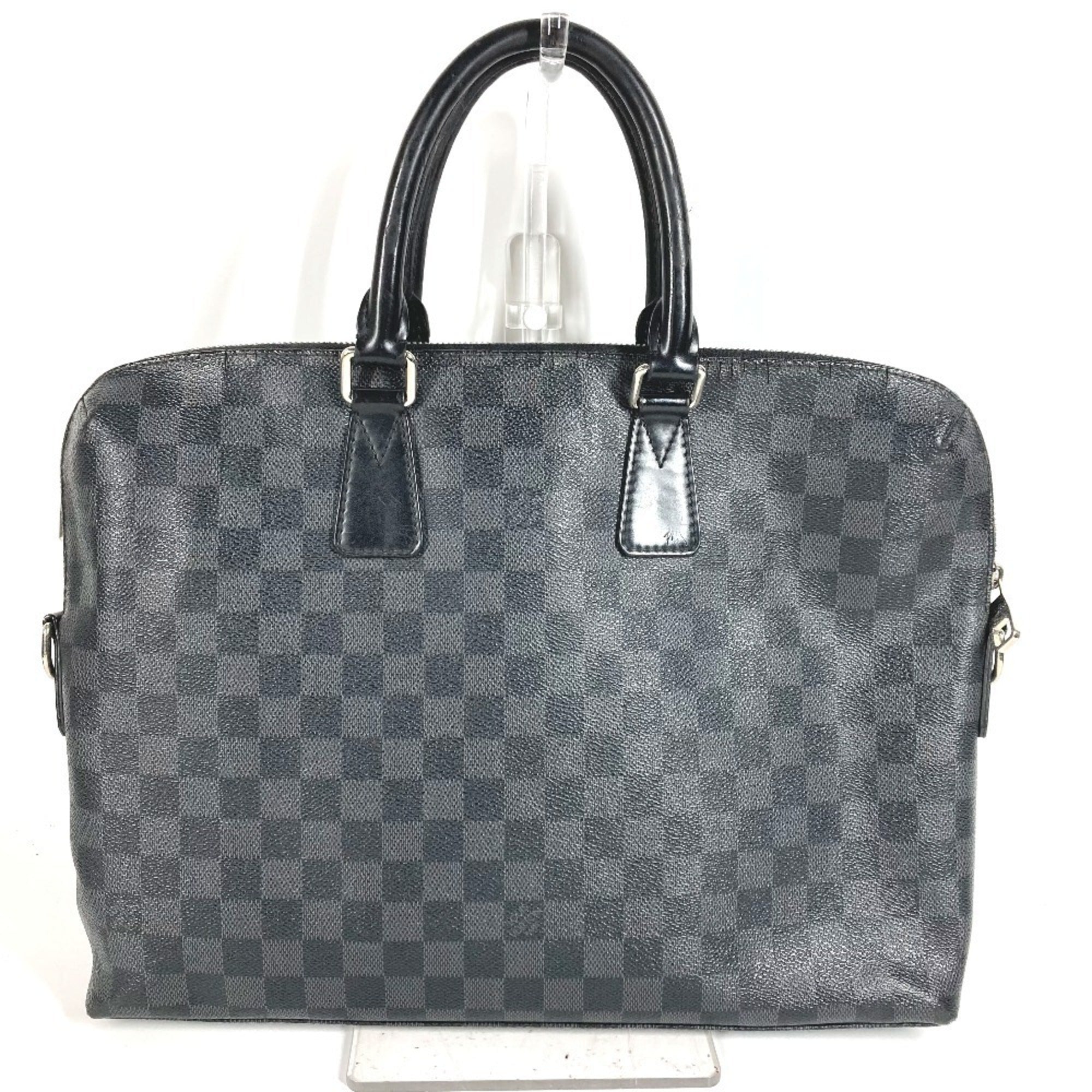 Louis Vuitton Black Damier Graphite Canvas Briefcase Handbag (Pre-Owned)