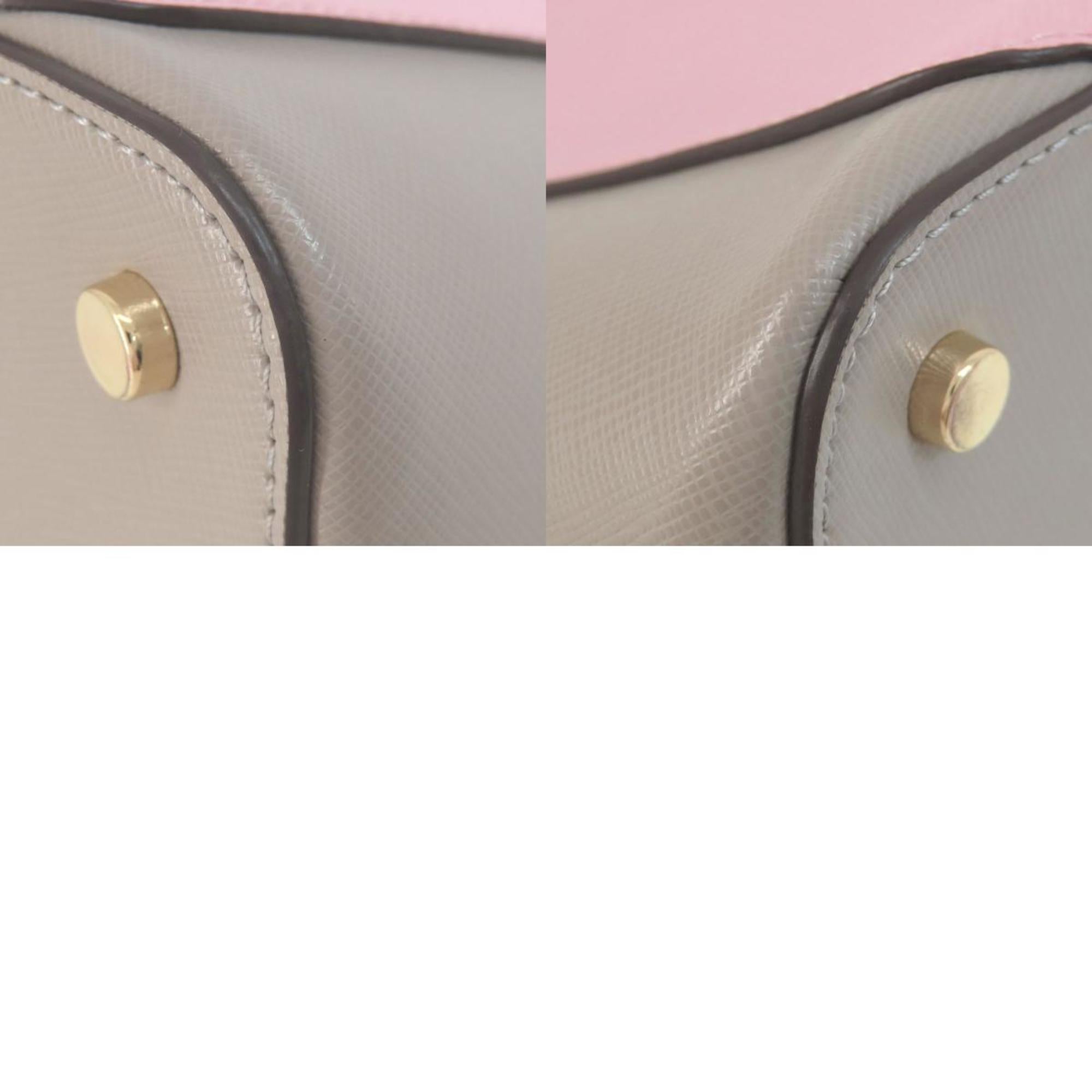 Kate Spade Gray Pink Pvc Tote Bag (Pre-Owned)