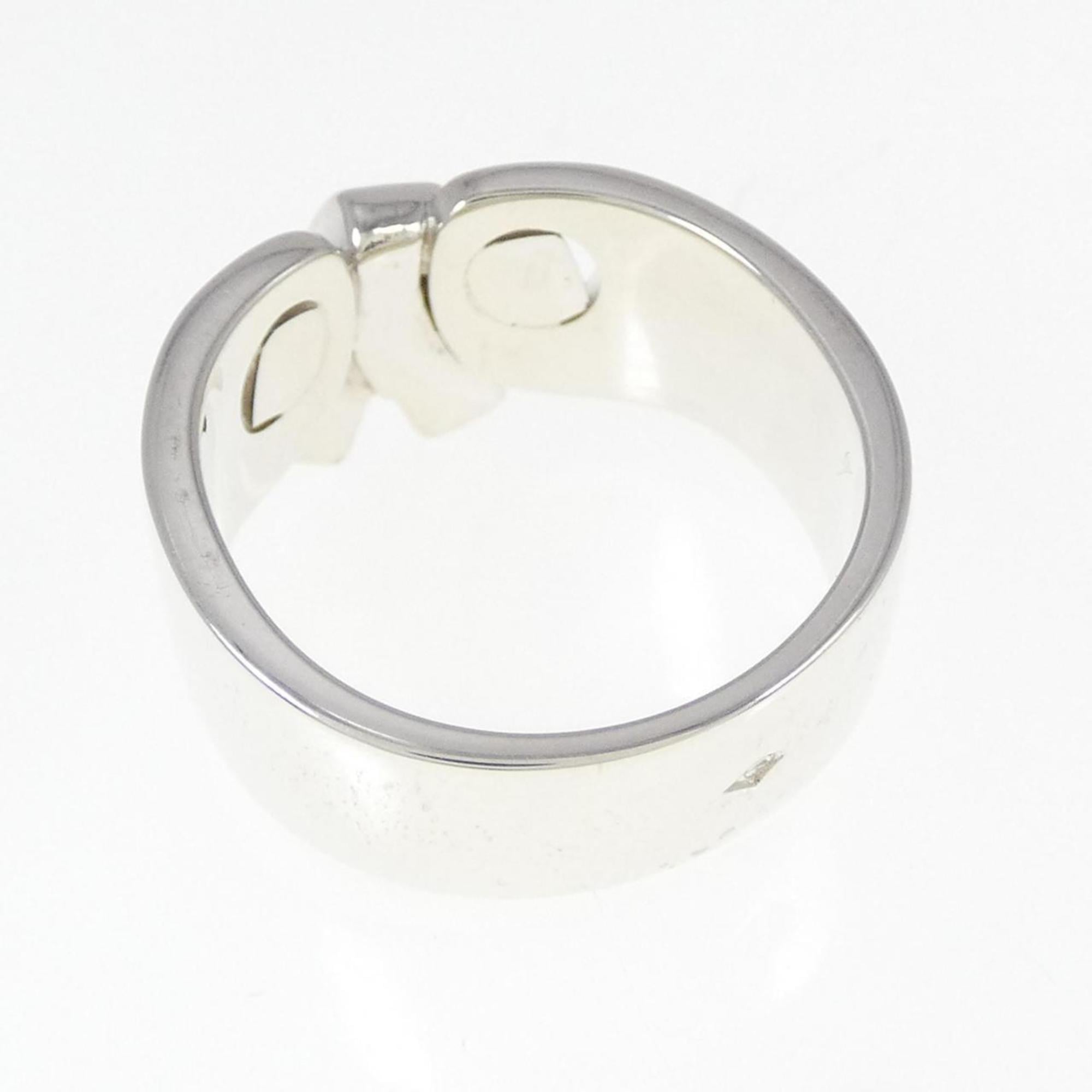 Hermes Silver Silver 925 Band Ring (Pre-Owned)