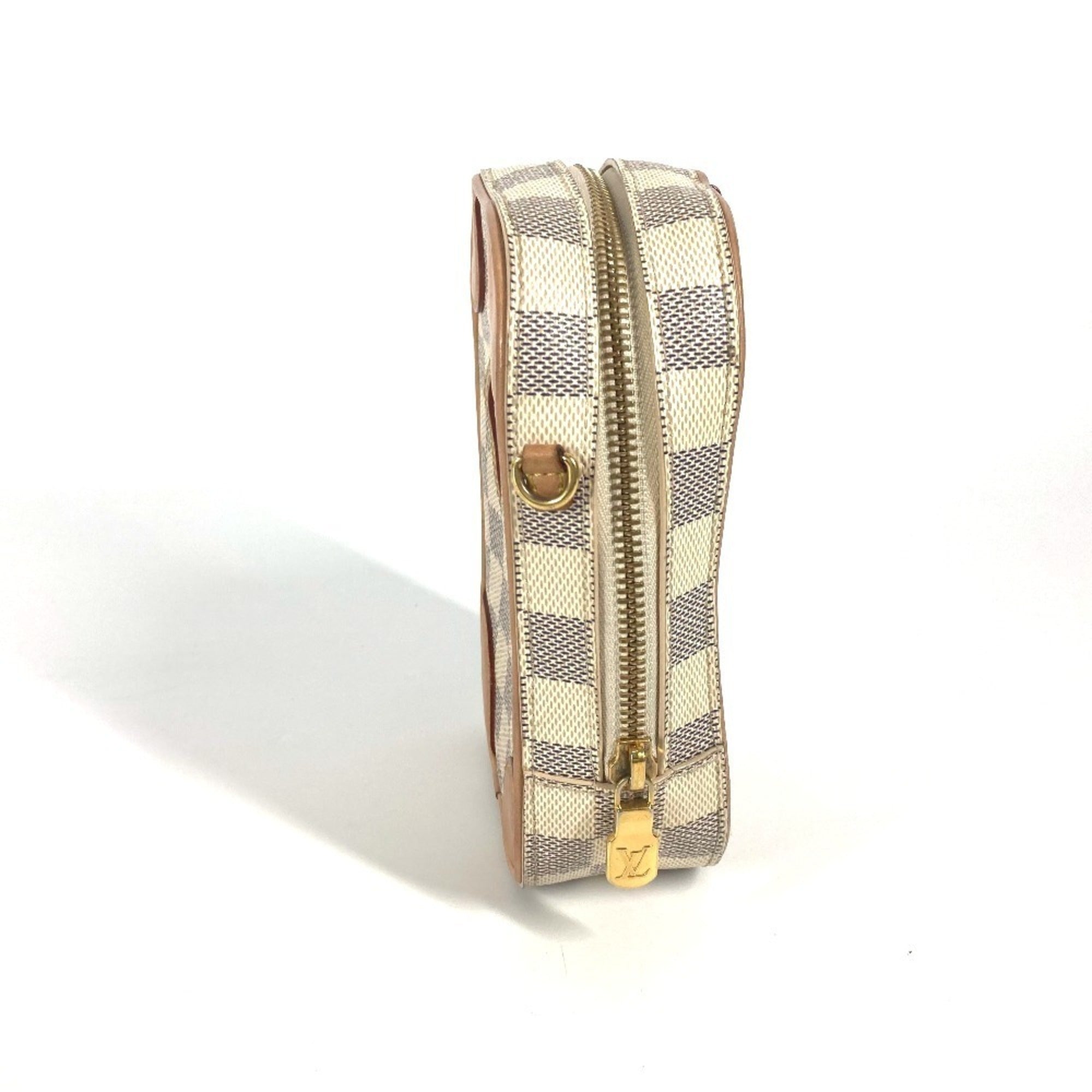 Louis Vuitton Damier Azur White Damier Azur Pochette Shoulder Bag (Pre-Owned)