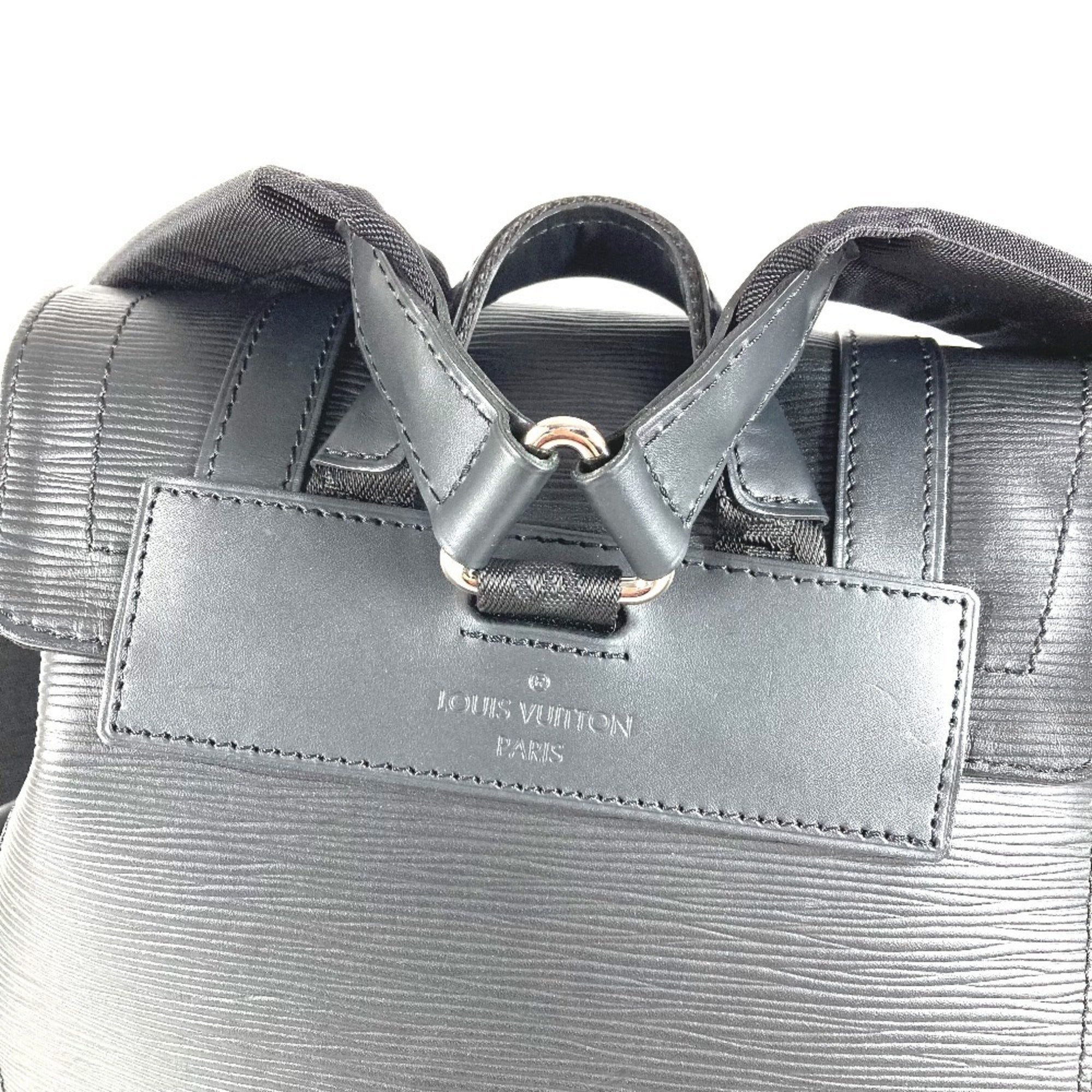 Louis Vuitton Black Noir Epi Leather Backpack (Pre-Owned)