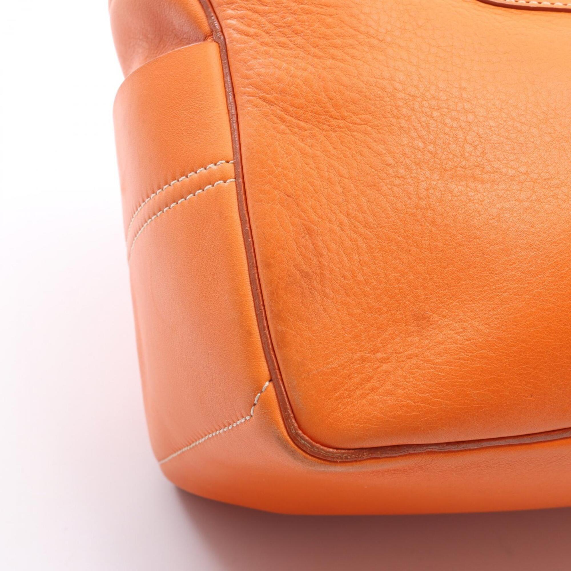 Celine Orange Leather Handbag (Pre-Owned)