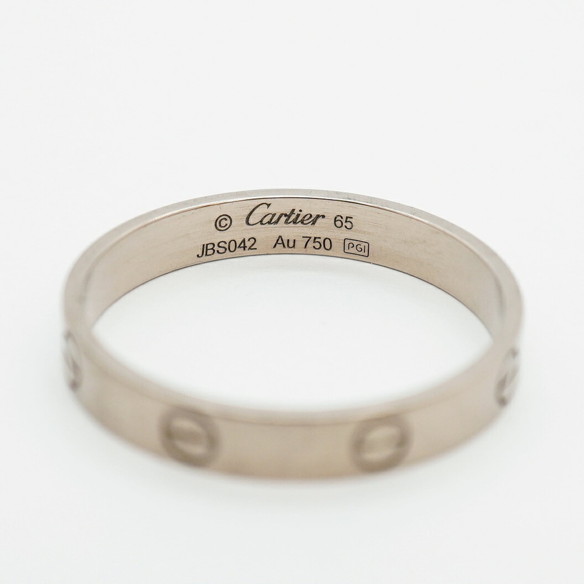 Cartier White Gold (18K) Band Ring (Pre-Owned)