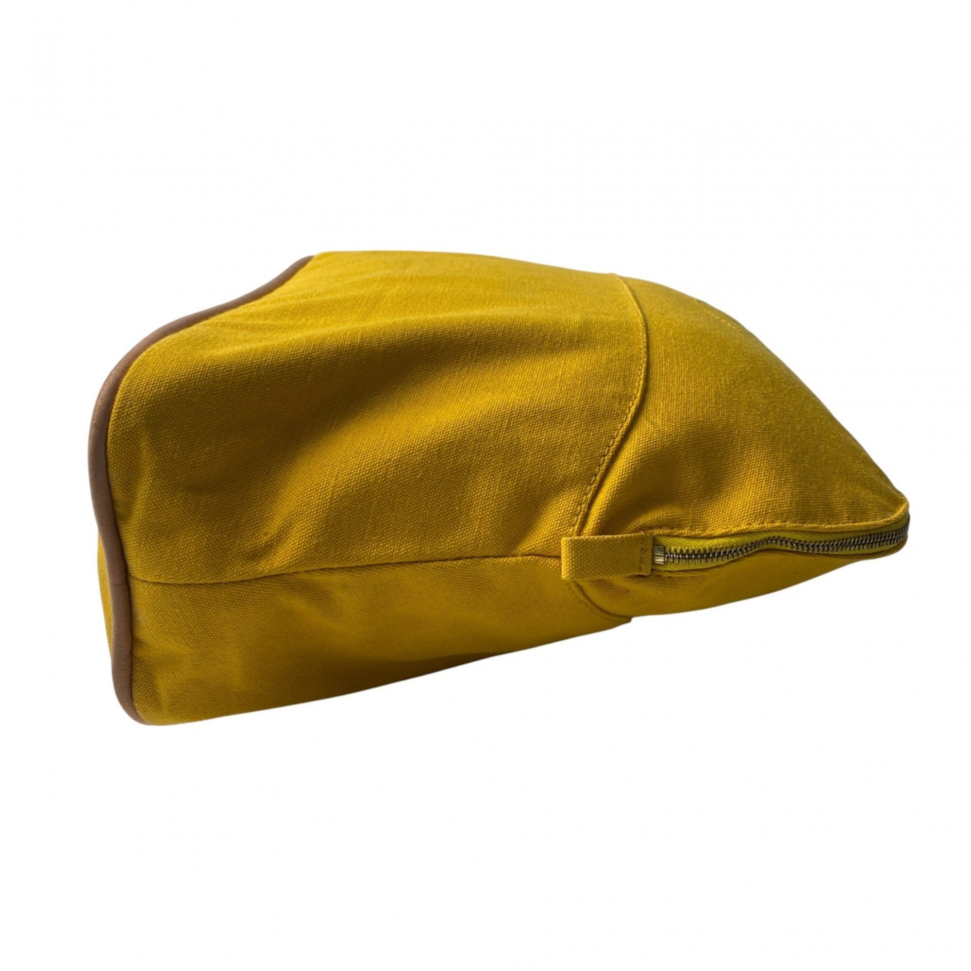 Hermes Yellow Canvas Pouch (Pre-Owned)