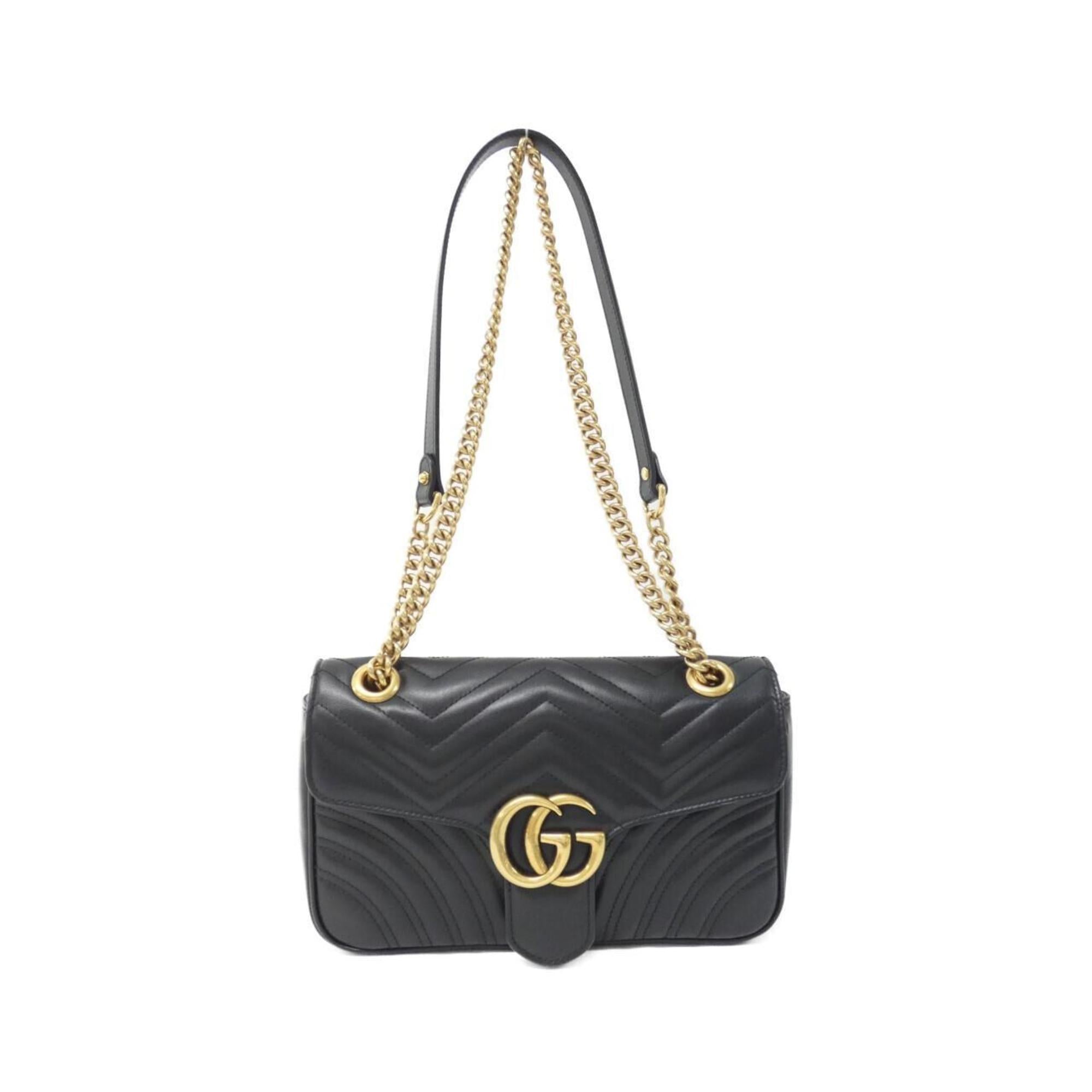 Gucci Black Leather Shoulder Bag (Pre-Owned)