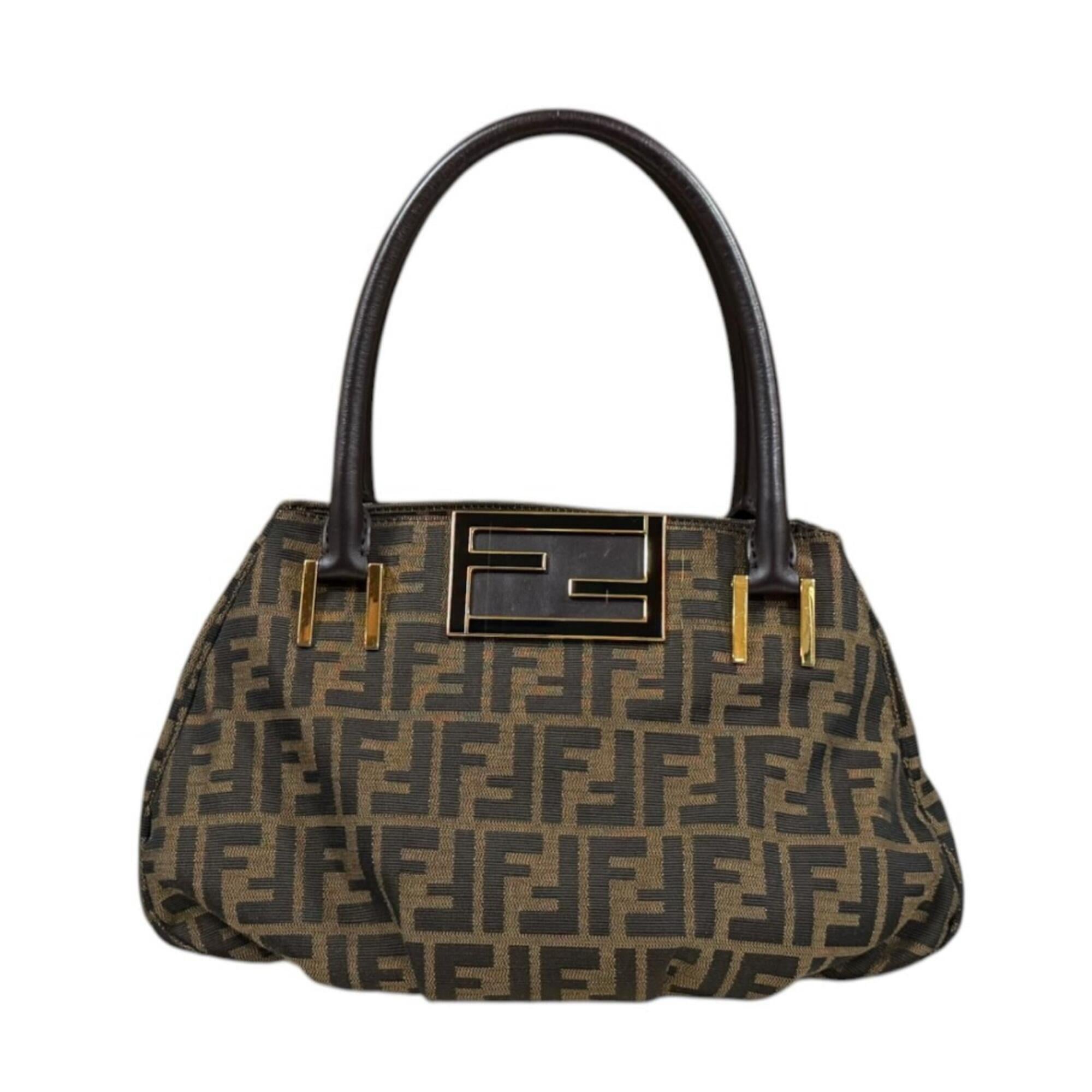 Fendi Brown Zucca Handbag (Pre-Owned)