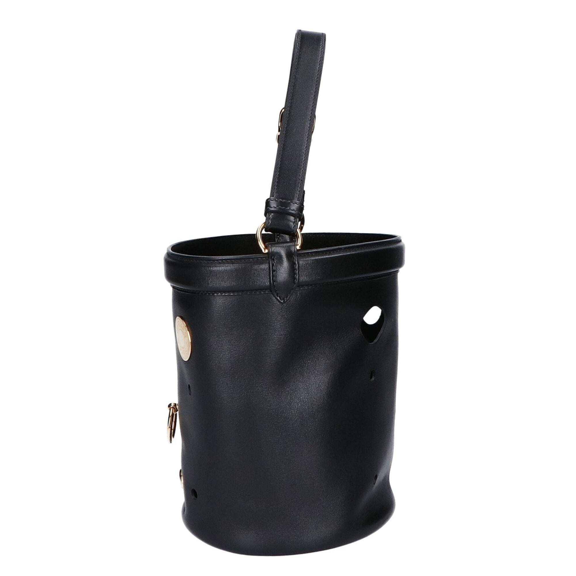 Hermes Black Tadelakt Leather Handbag (Pre-Owned)