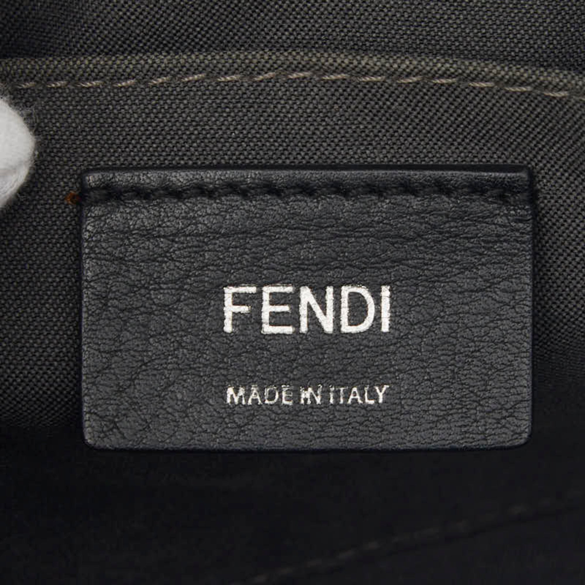 Fendi Green Leather Handbag Shoulder Bag (Pre-Owned)