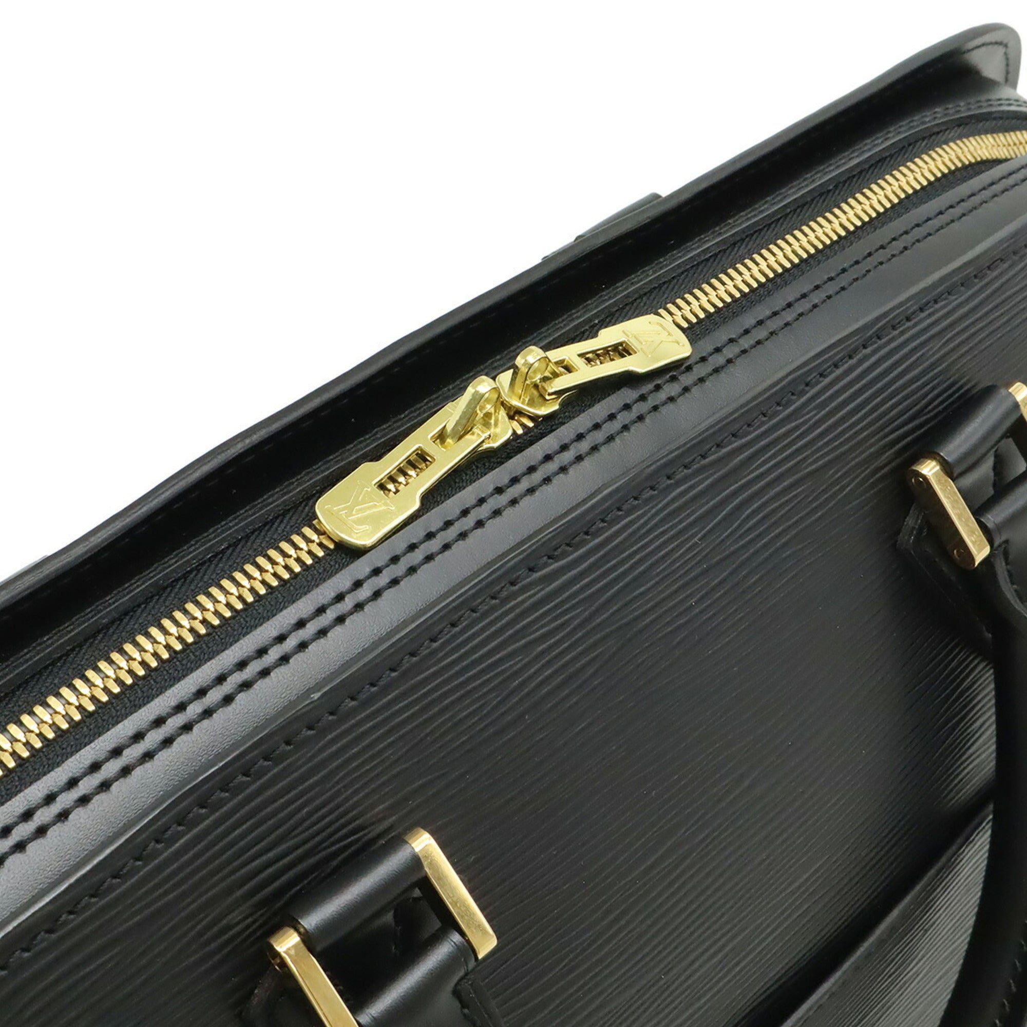 Louis Vuitton Black Noir Epi Leather Handbag (Pre-Owned)