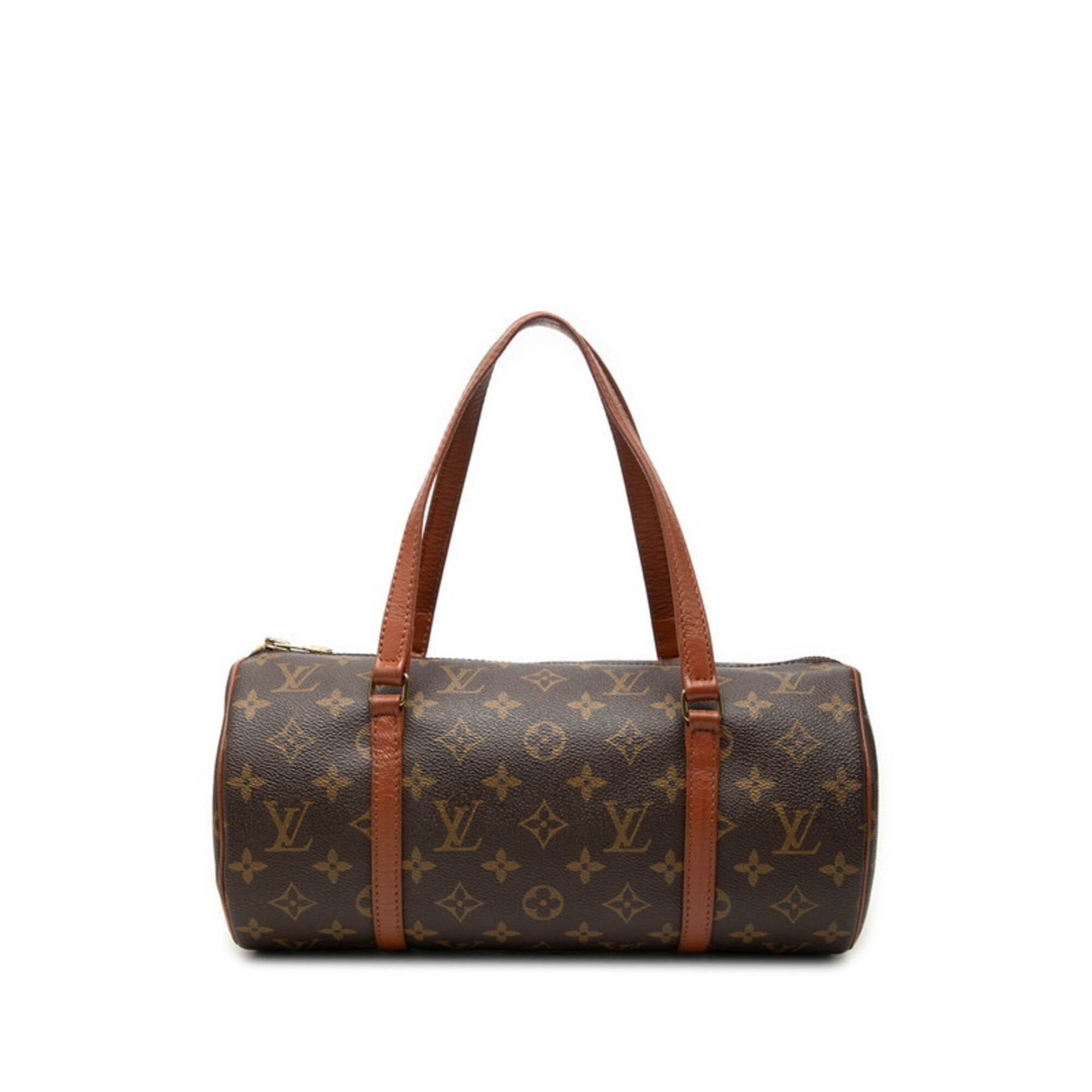 Louis Vuitton Brown Pvc Leather Handbag Pouch (Pre-Owned)