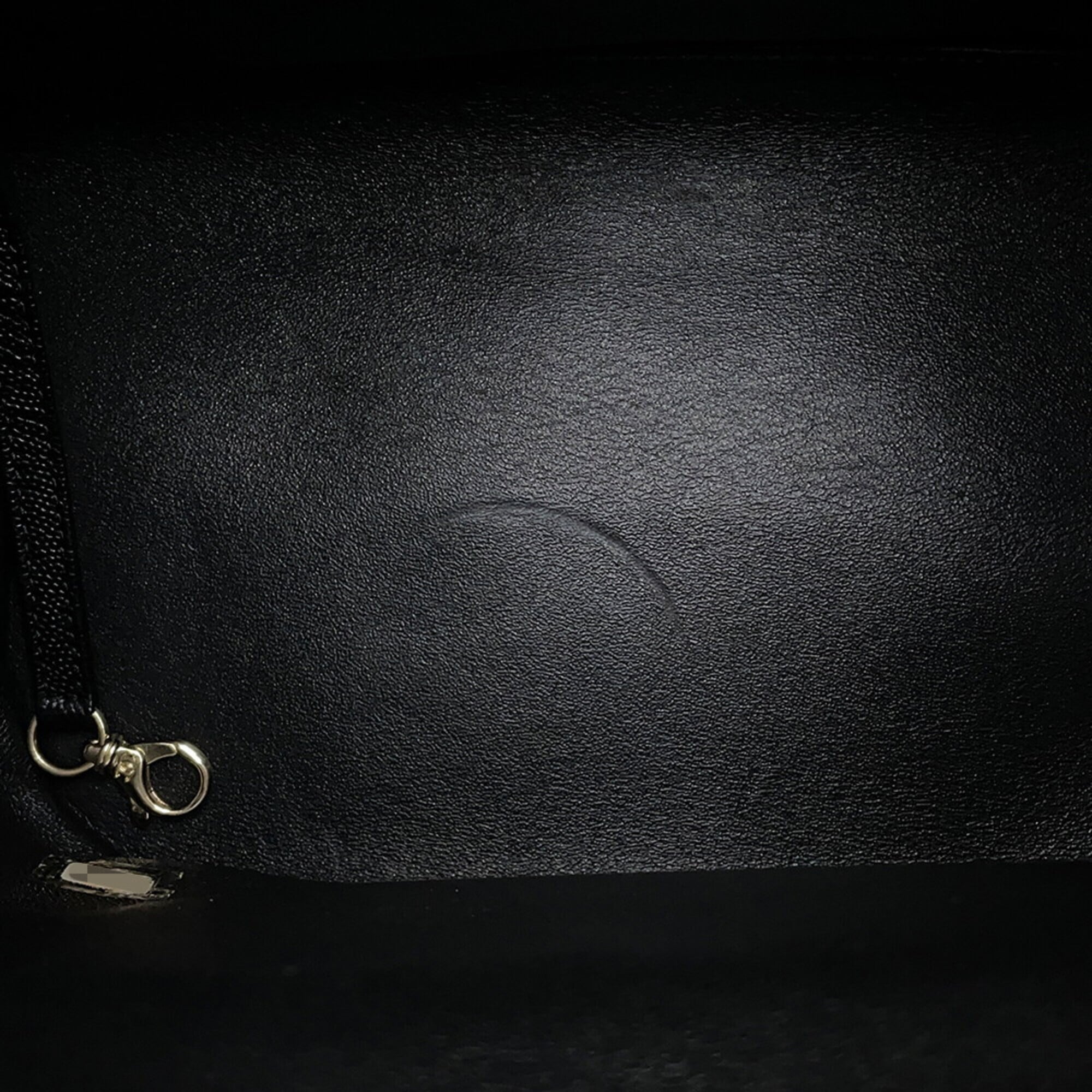 Chanel Black Grained Calfskin Backpack Handbag (Pre-Owned)