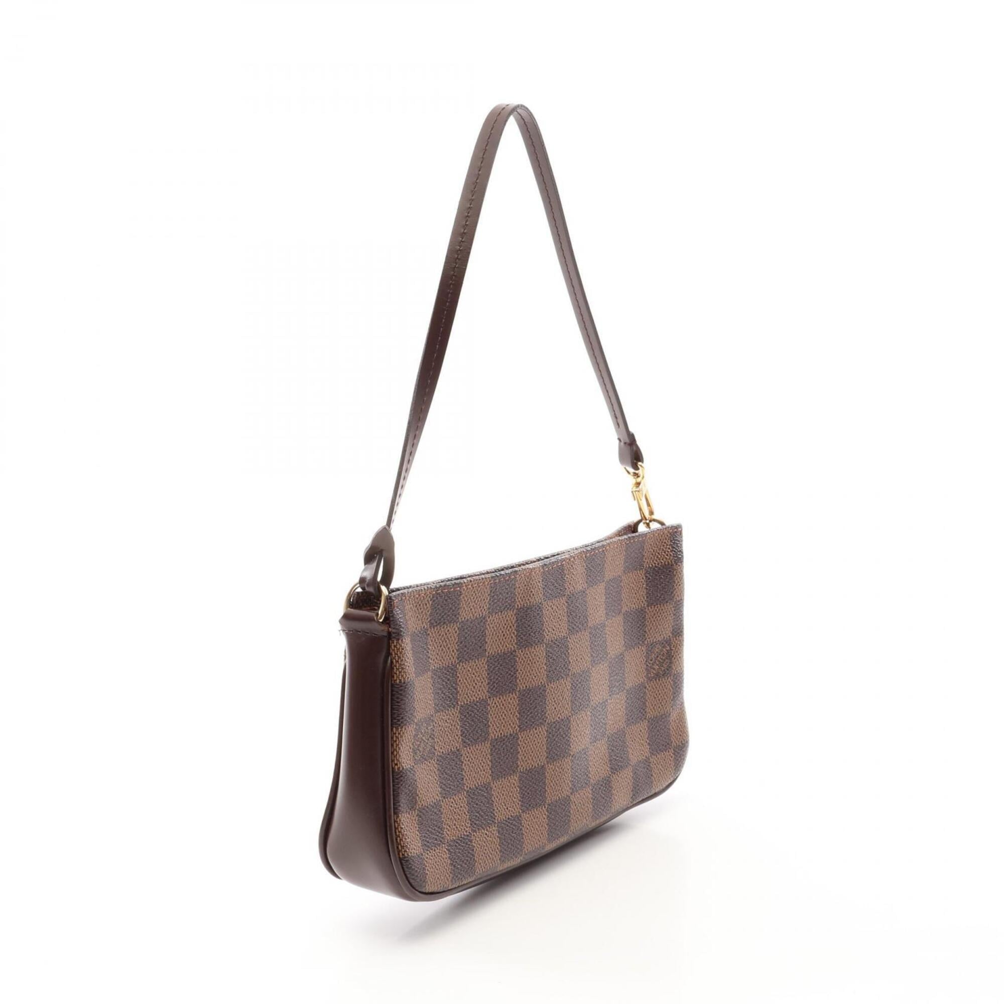 Louis Vuitton Brown Coated Canvas Leather Handbag (Pre-Owned)