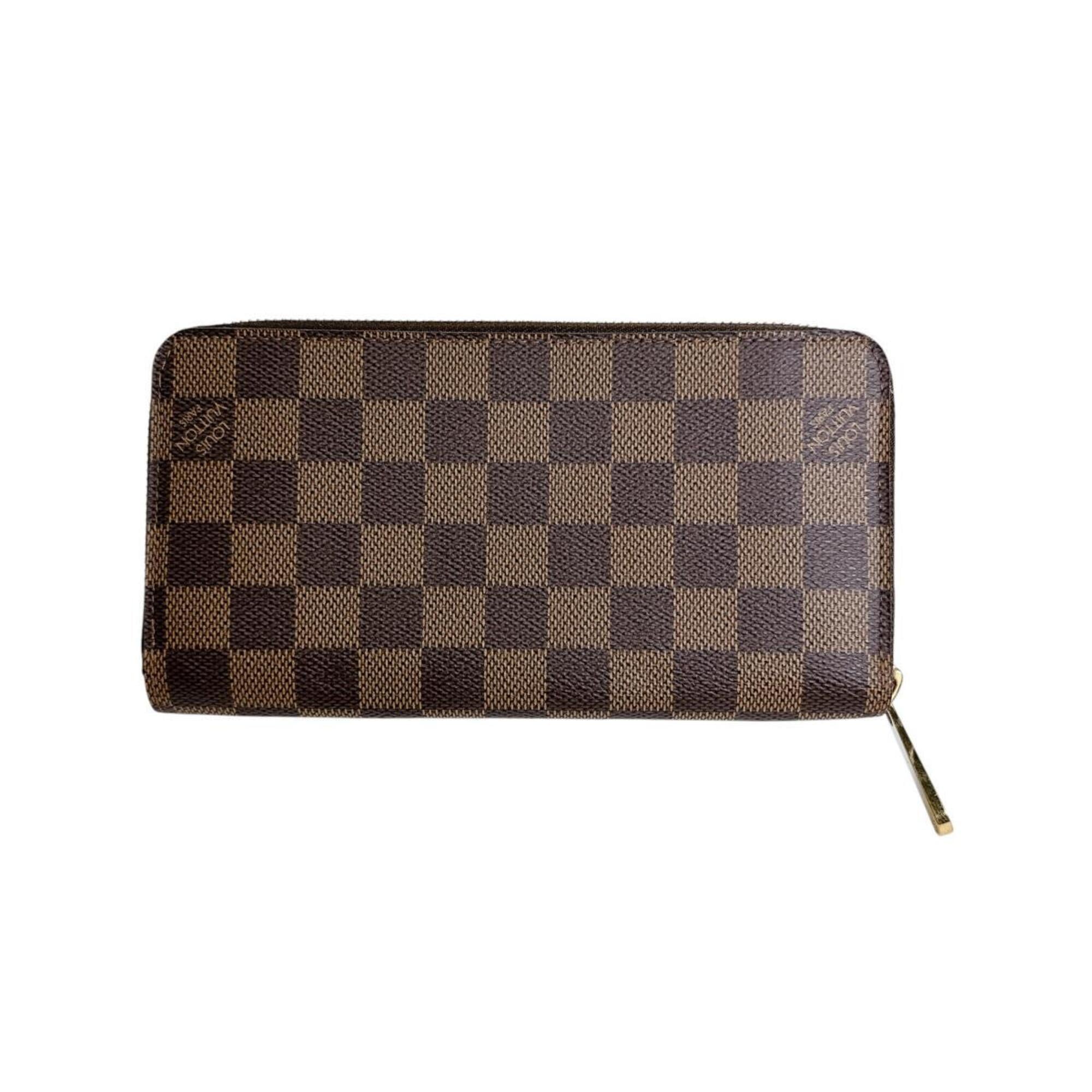 Louis Vuitton Brown Damier Canvas Ebene Or Damier Canvas Long Wallet (Bi-Fold) (Pre-Owned)