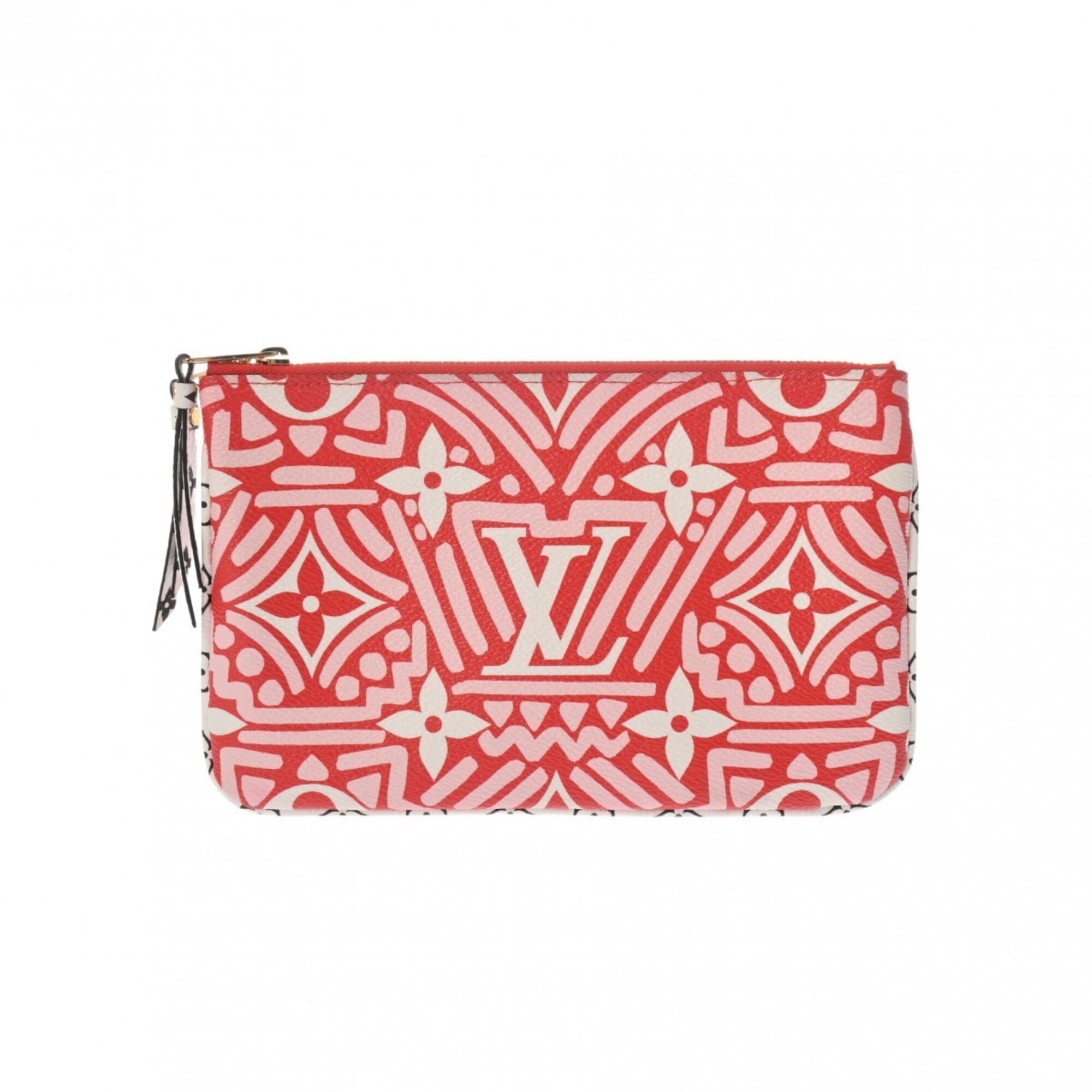 Louis Vuitton Blanc Rouge Leather Pochette Pouch (Pre-Owned)