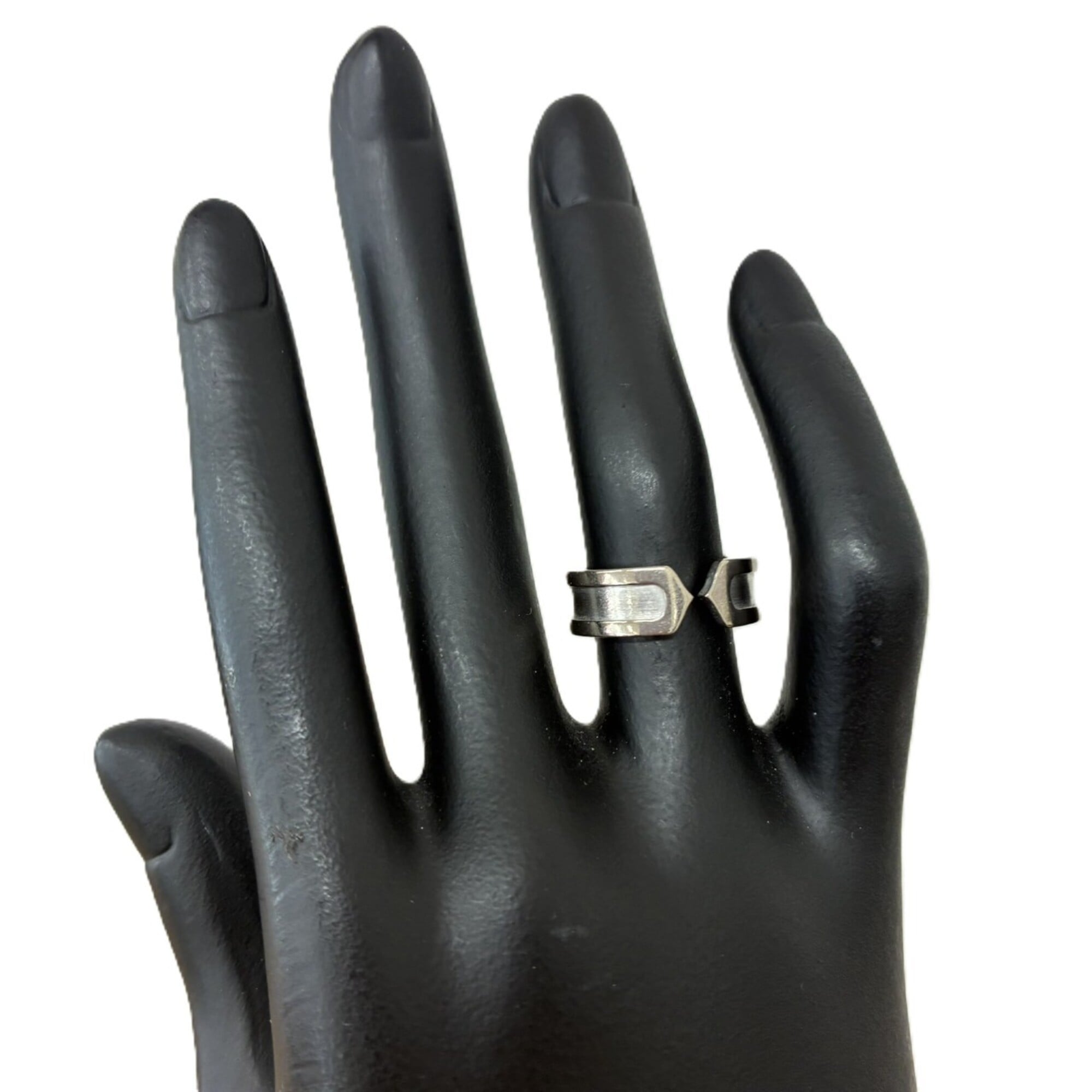 Cartier C2 Silver Band Ring (Pre-Owned)