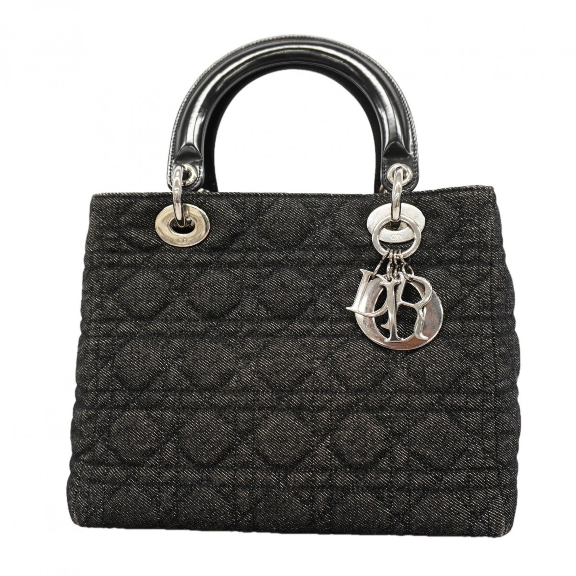Christian Dior Black Denim Handbag (Pre-Owned)