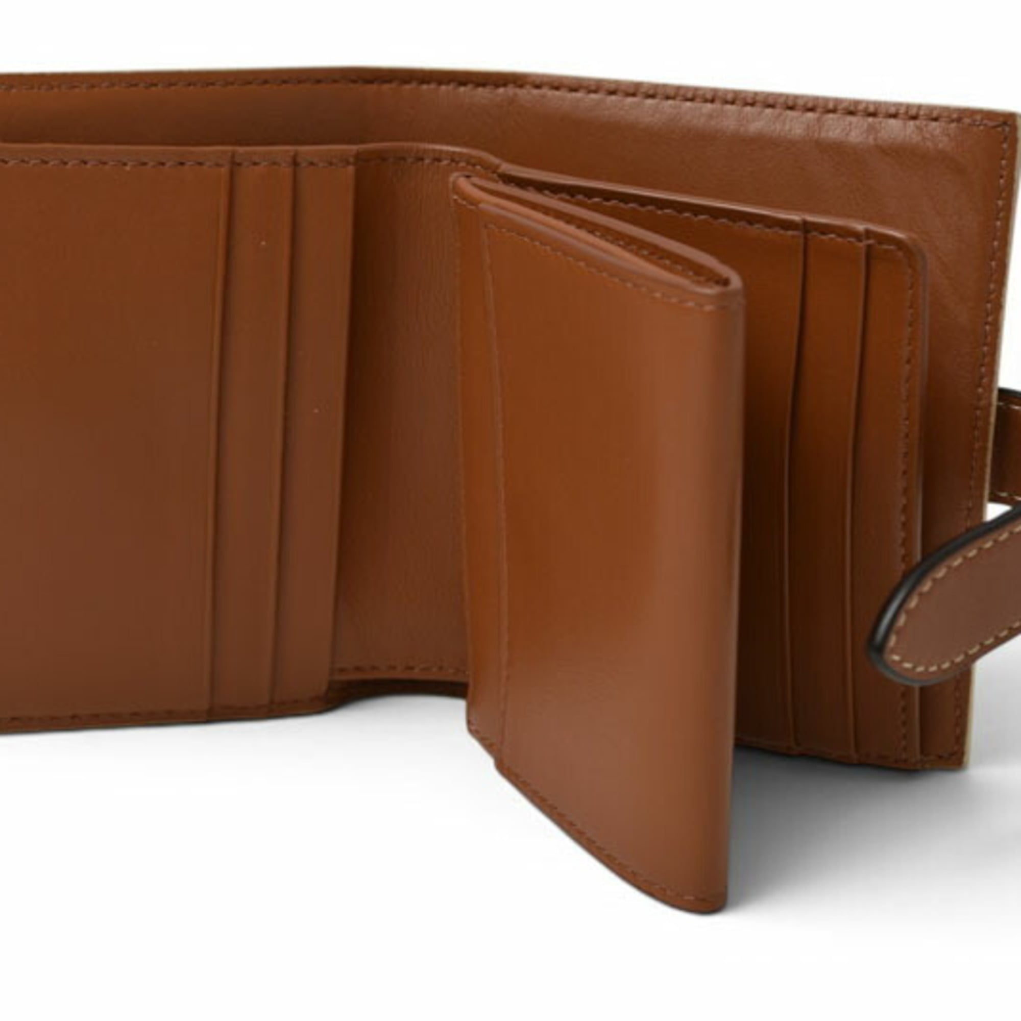Celine Brown Ivory Coated Canvas Wallet (Bi-Fold) (Pre-Owned)