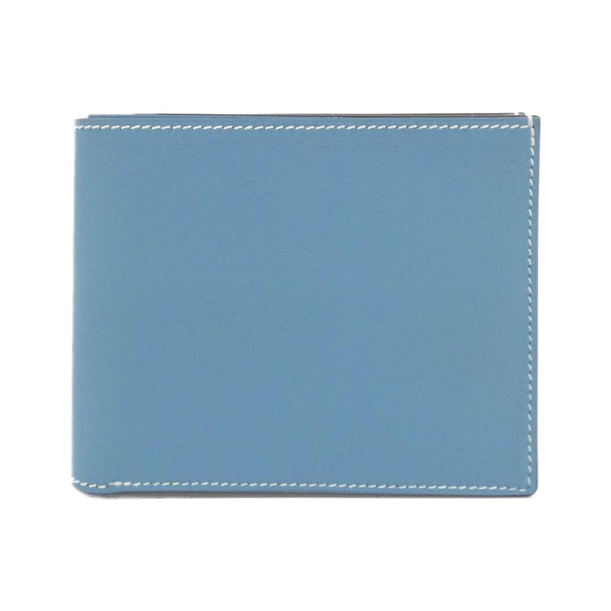 Hermes Blue Swift Leather Bill Wallet (Bi-Fold) (Pre-Owned)