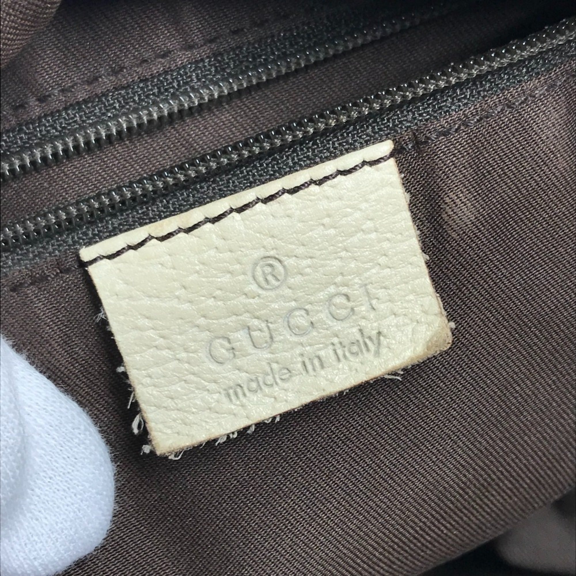 Gucci Gg Canvas Beige Ivory Gg Canvas Leather Shoulder Bag Tote Bag (Pre-Owned)