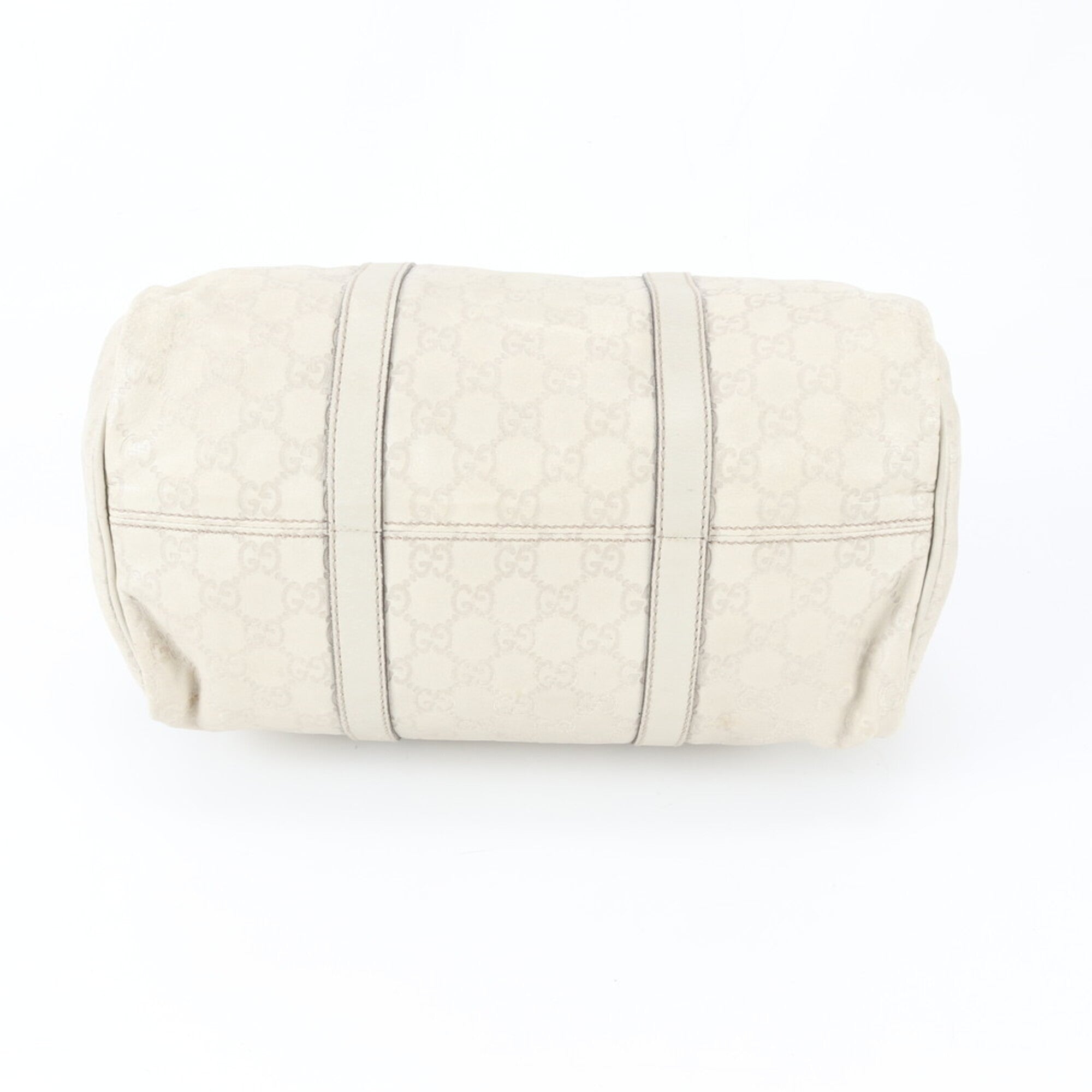 Gucci Guccissima Ivory Leather Handbag (Pre-Owned)