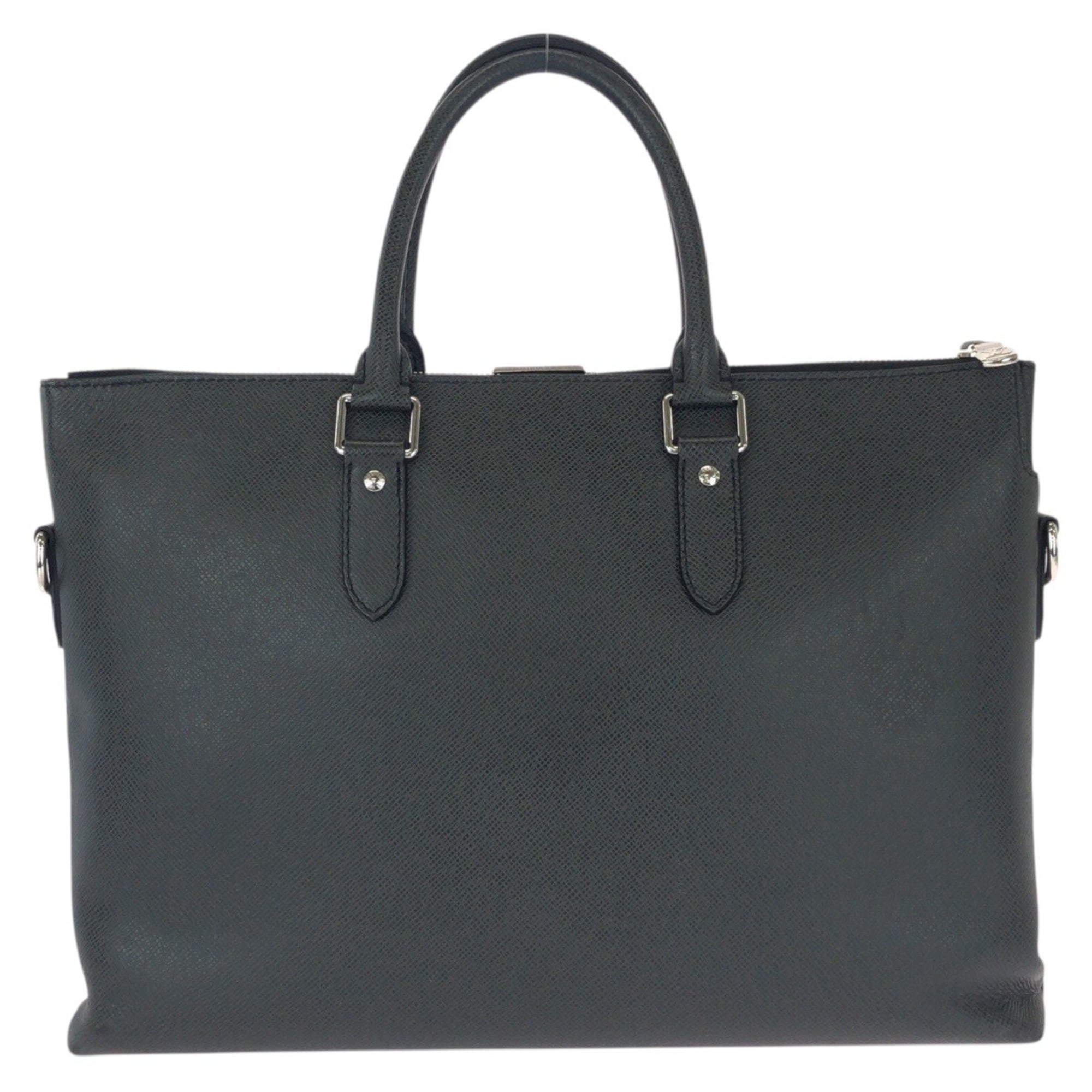 Louis Vuitton Black Leather Briefcase (Pre-Owned)