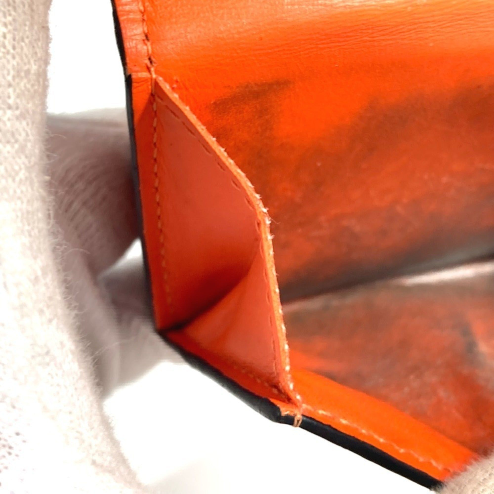 Louis Vuitton Taigarama Orange Taiga Leather Monogram Wallet (Tri-Fold) (Pre-Owned)