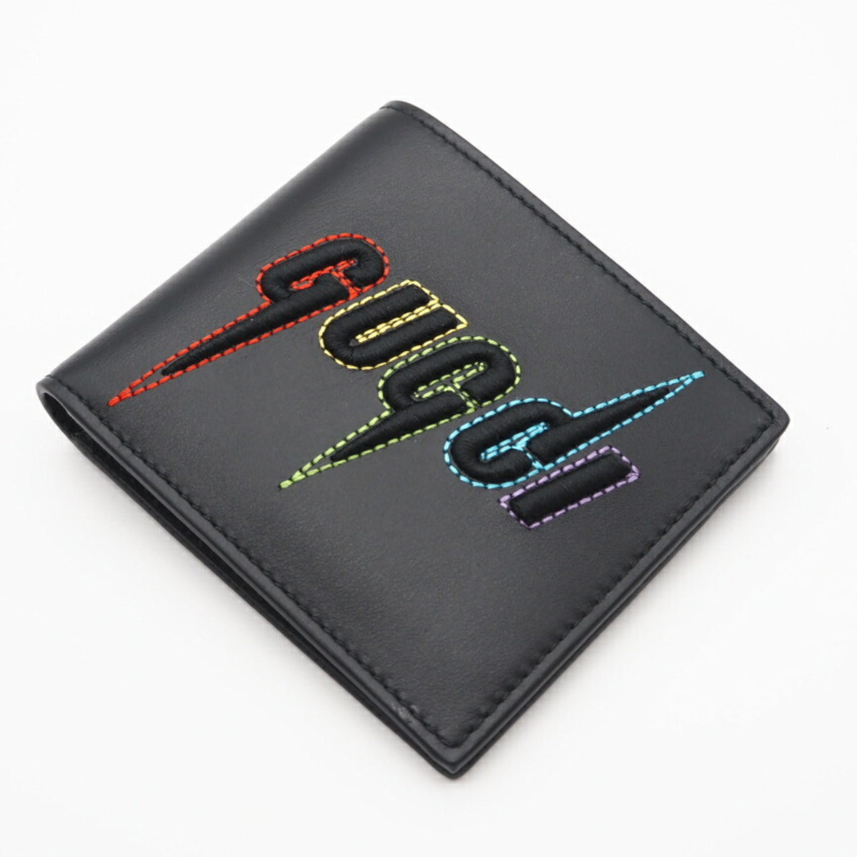 Gucci Black Leather Bill Wallet (Bi-Fold) (Pre-Owned)