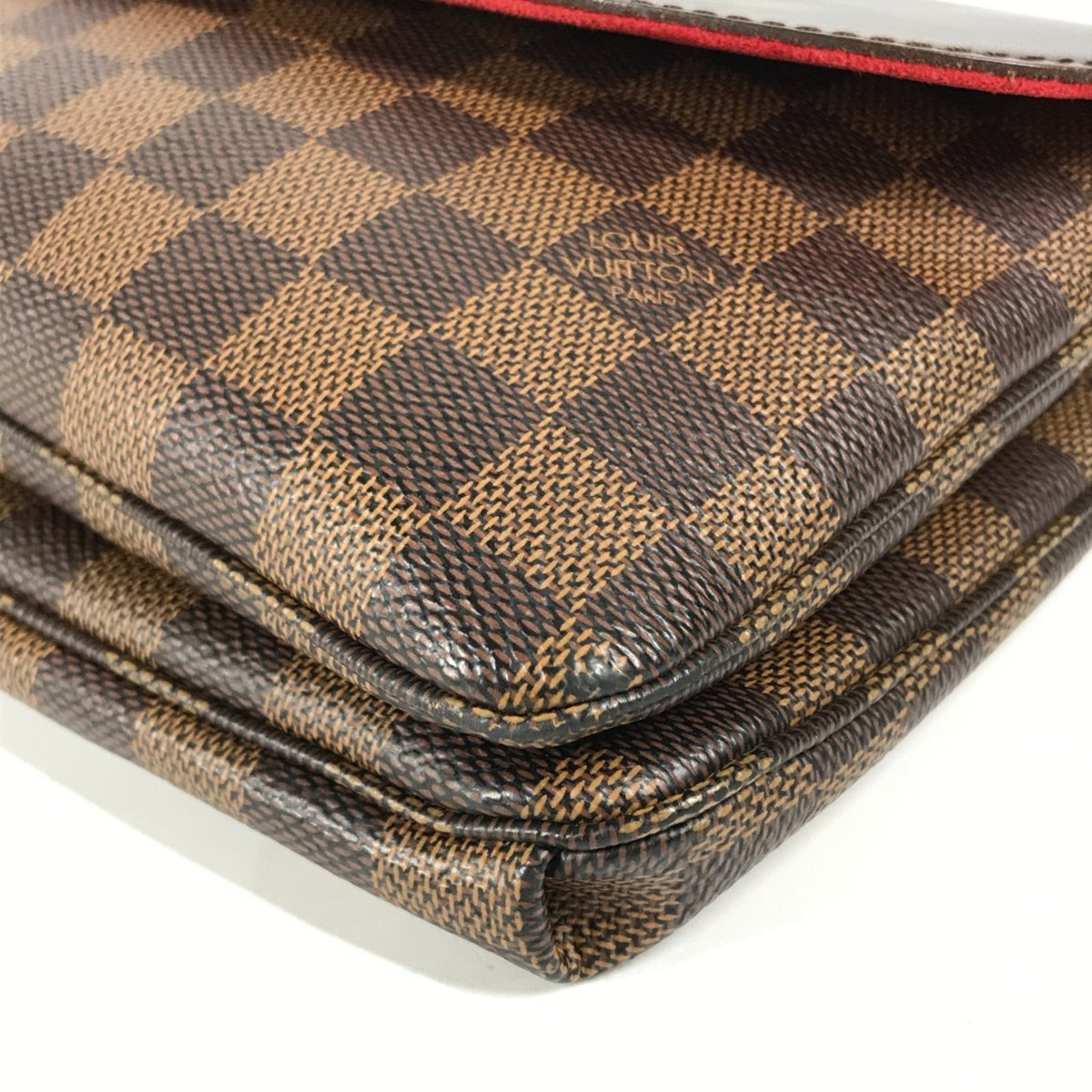 Louis Vuitton Brown Ebene Damier Canvas Pochette Shoulder Bag (Pre-Owned)