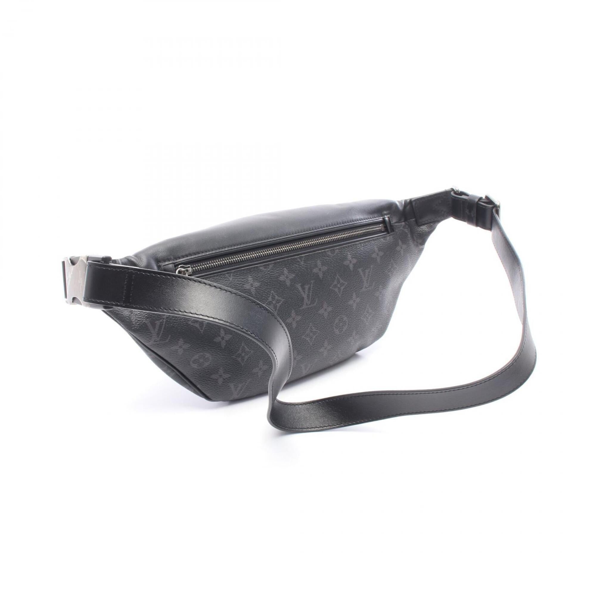 Louis Vuitton Black Coated Canvas Leather Fanny Pack Handbag (Pre-Owned)