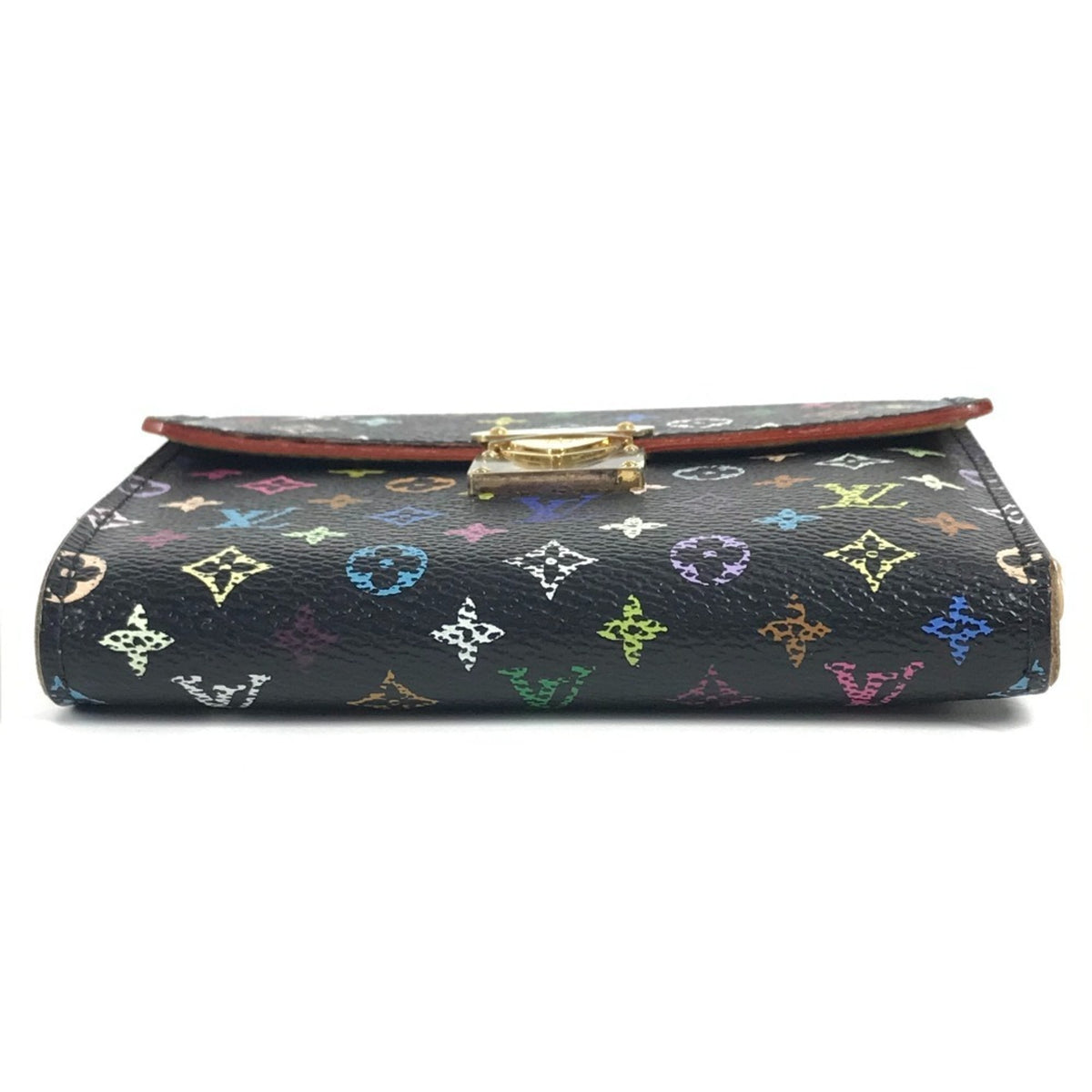 Louis Vuitton Black Monogram Multicolore Bill Wallet (Tri-Fold) (Pre-Owned)