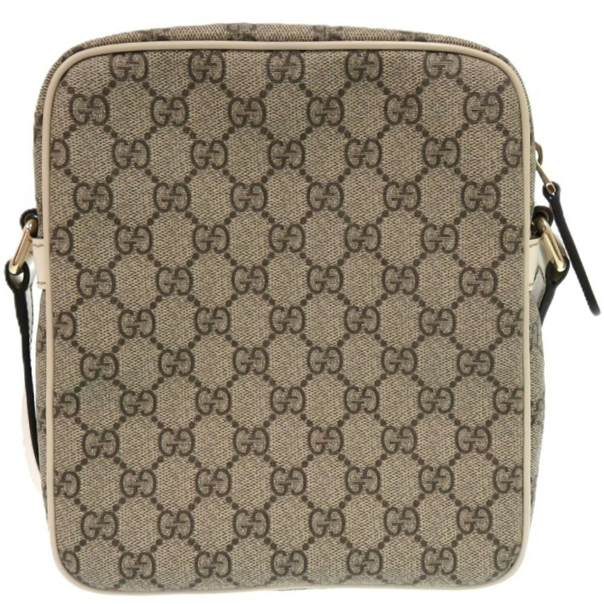 Gucci Brown Ivory Gg Supreme Pvc Shoulder Bag (Pre-Owned)