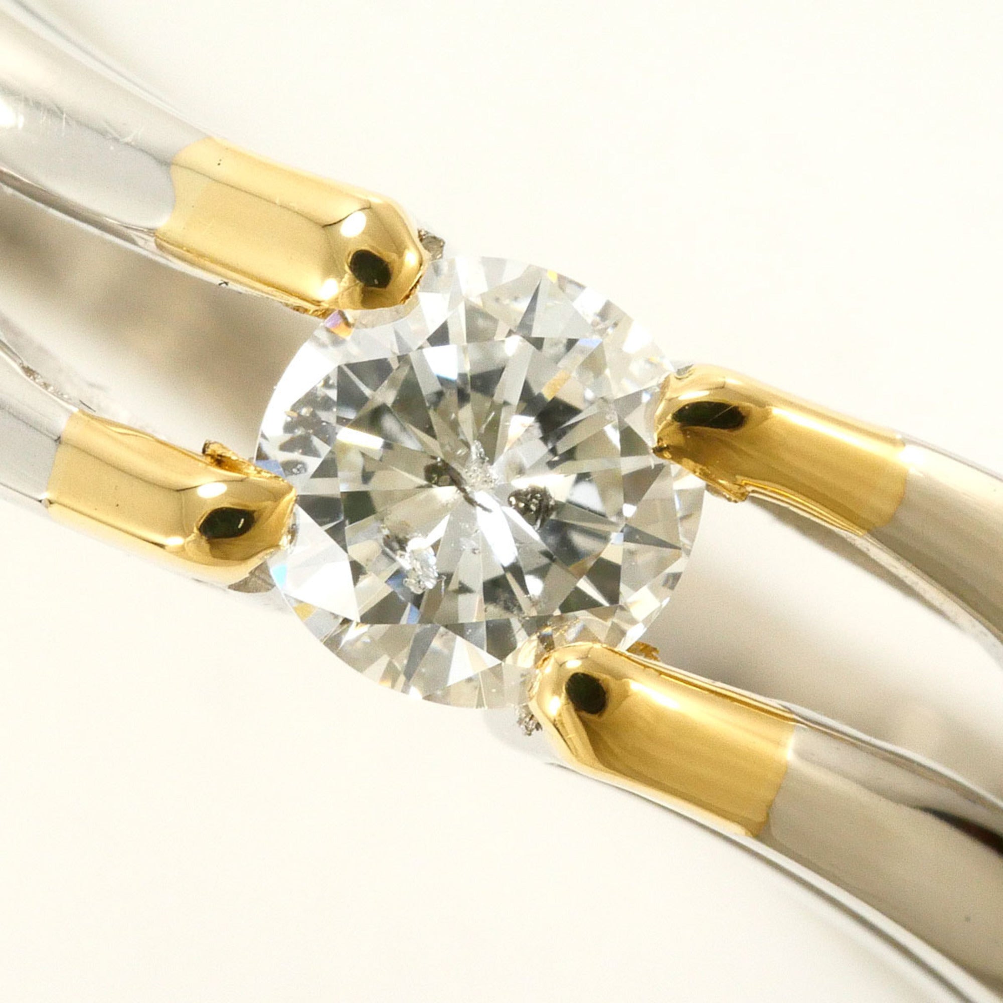Unbranded Platinum Yellow Gold Yellow Gold (18K) Platinum 900 Band Ring (Pre-Owned)