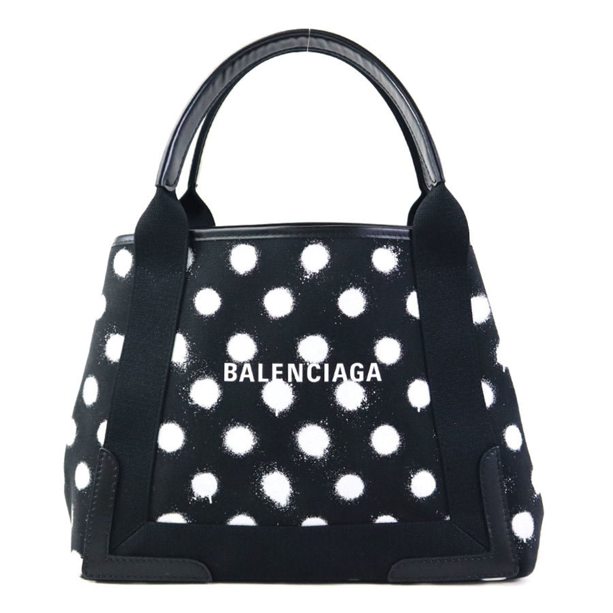 Balenciaga Black Canvas Leather Handbag (Pre-Owned)