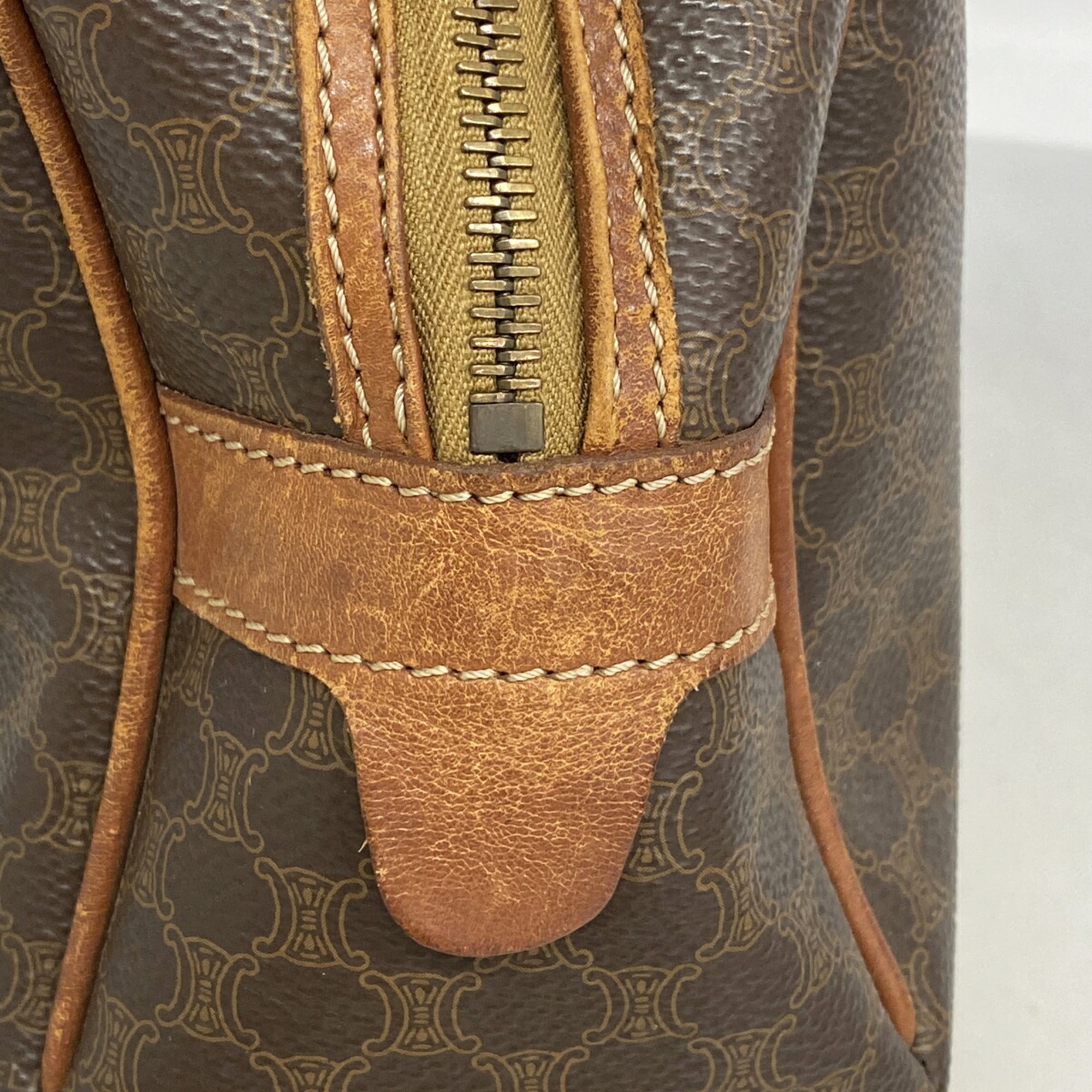 Celine Brown Pvc Handbag (Pre-Owned)