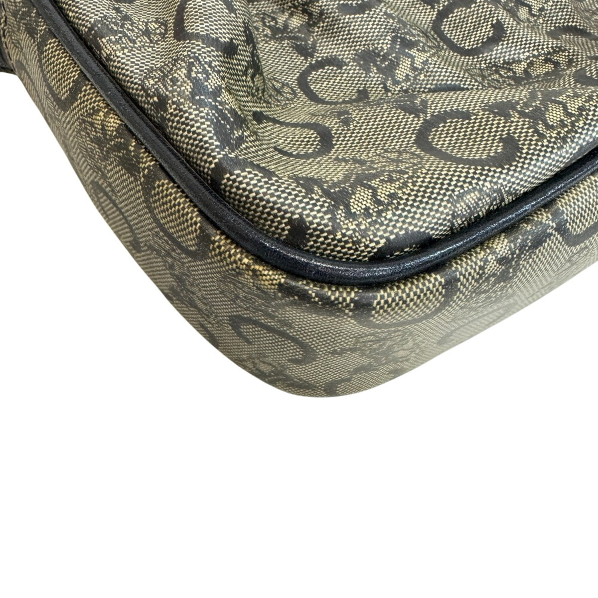 Celine Gray Navy Pvc Leather Pochette Shoulder Bag (Pre-Owned)